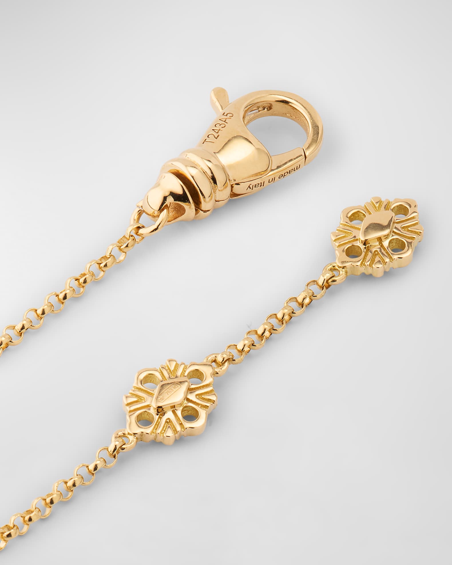 Buccellati Opera Tulle 18K Yellow Gold Pendant Necklace with Onyx ...