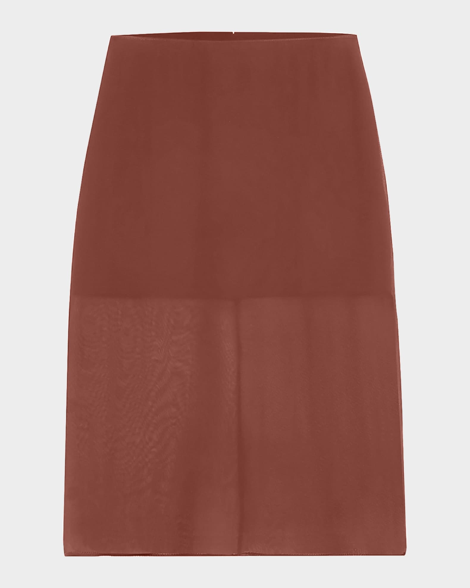 Sheer Chiffon Midi Pencil Skirt