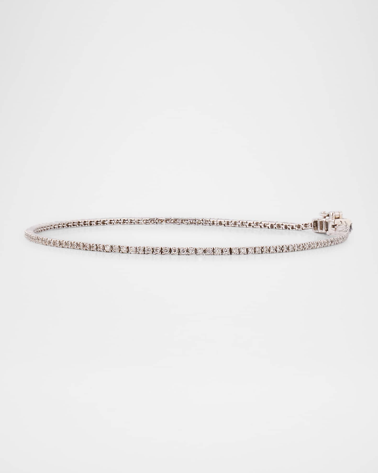 Skinny Diamond Tennis Bracelet, 7"L 0