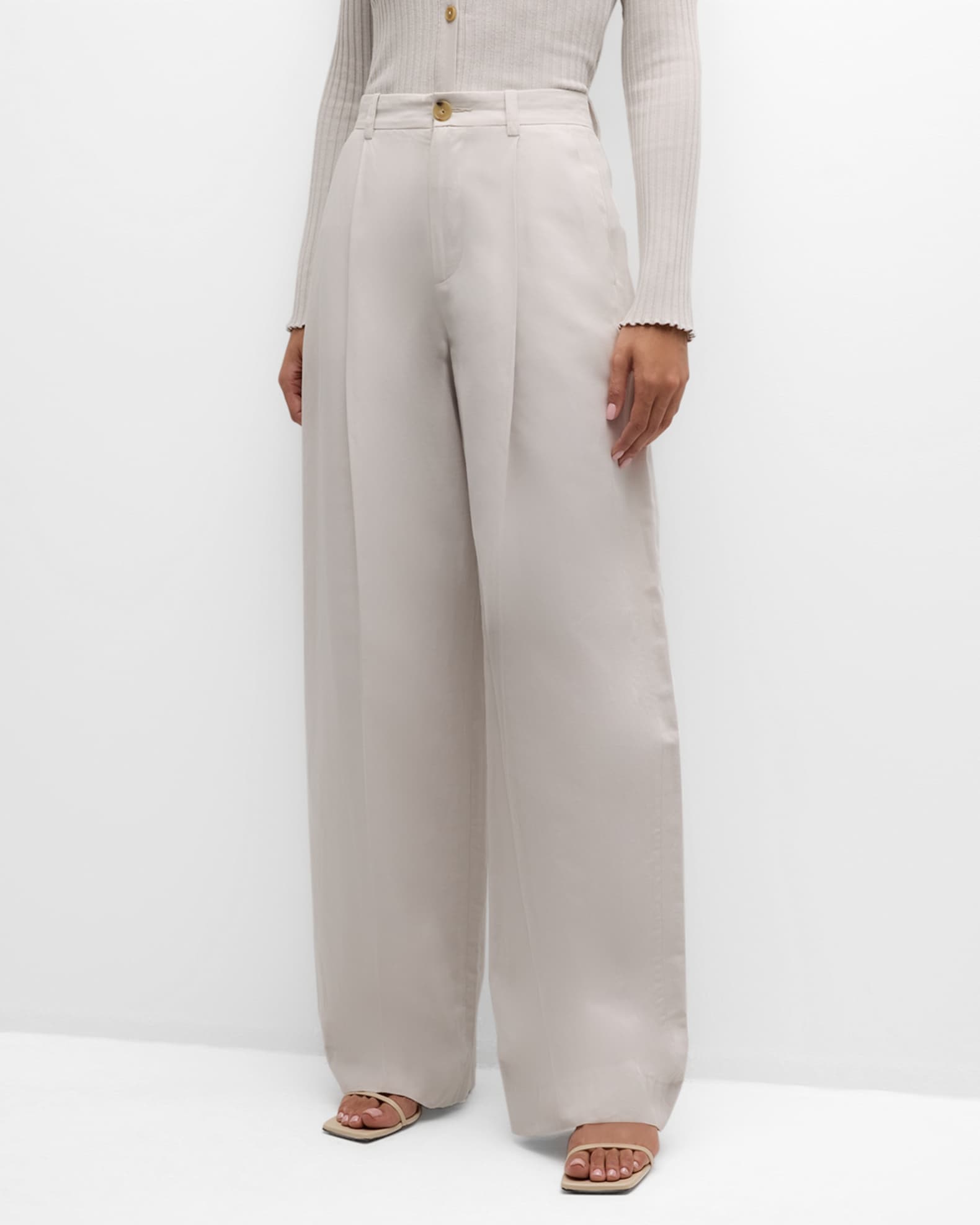 Vince belted wide leg pants cheap