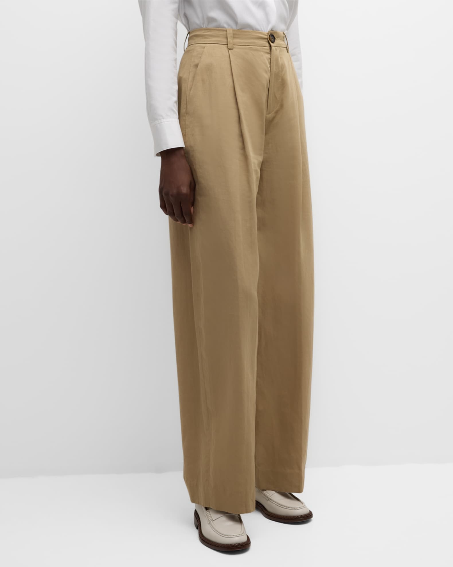 High-Waist Tailored Wide-Leg Pants 1