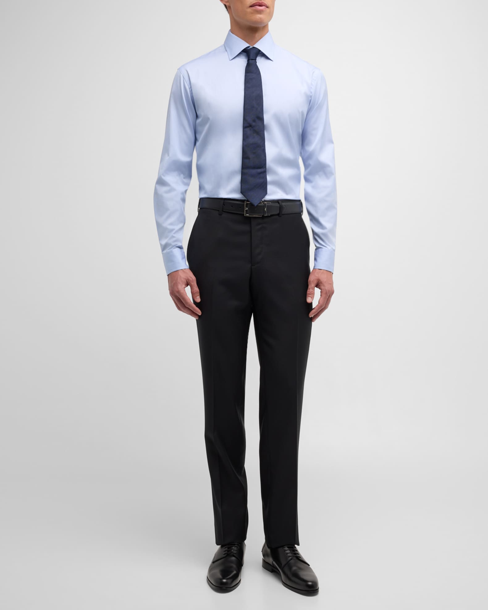 Giorgio Armani Men's Thin-Stripe Dress Shirt | Neiman Marcus
