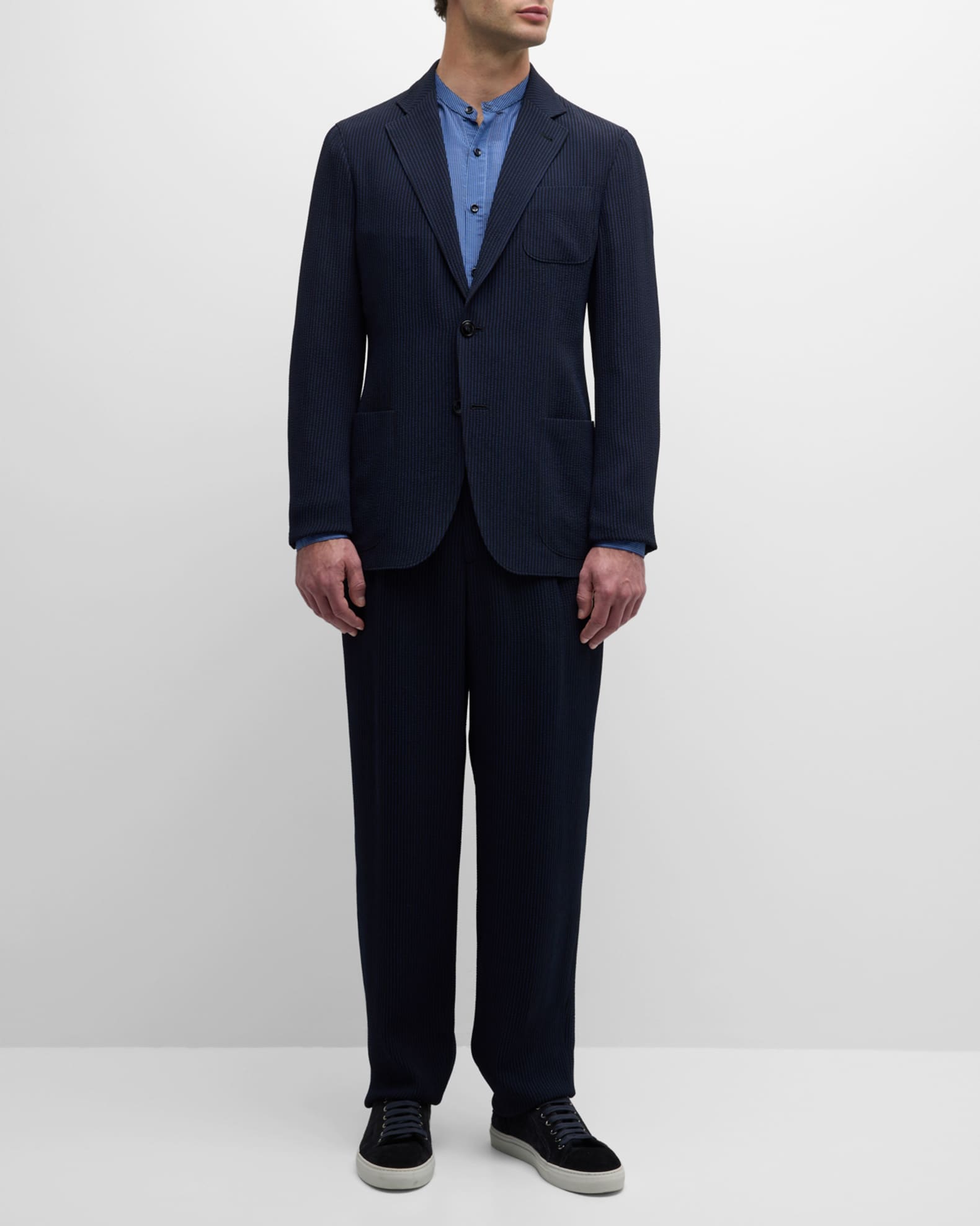 Men's Pinstripe Seersucker Sport Coat 1
