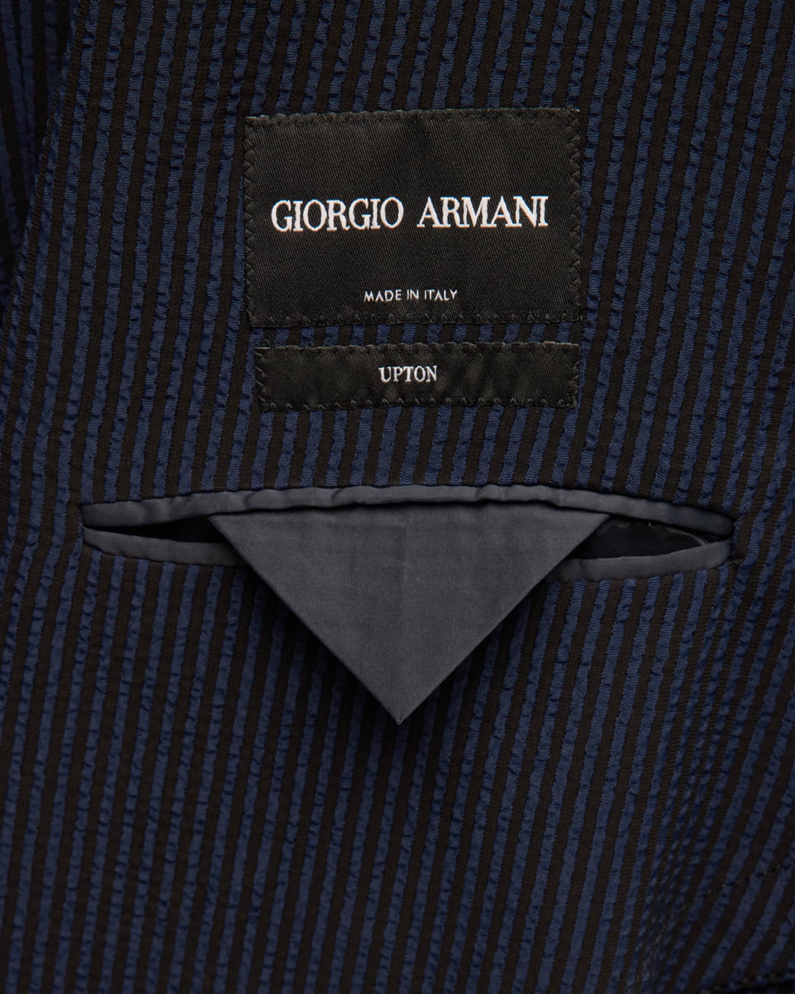 Giorgio Armani Men's Pinstripe Seersucker Sport Coat | Neiman Marcus