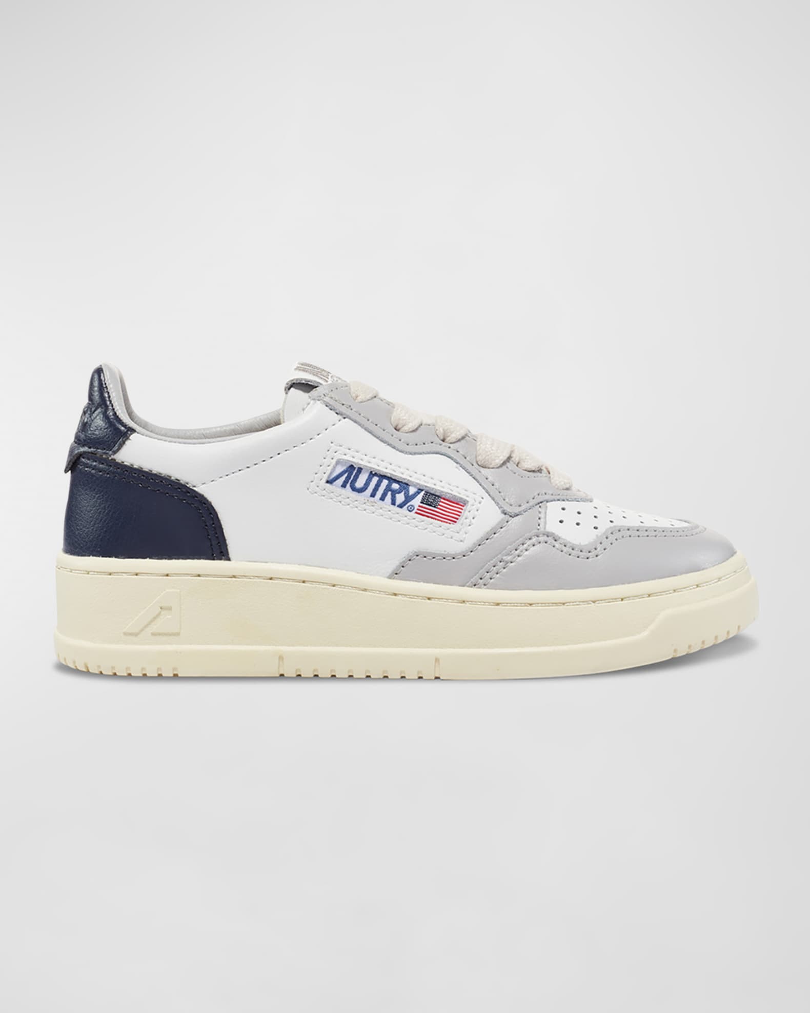 AUTRY Kid's Medalist Low-Top Bicolor Leather Sneakers, Toddlers/Kids