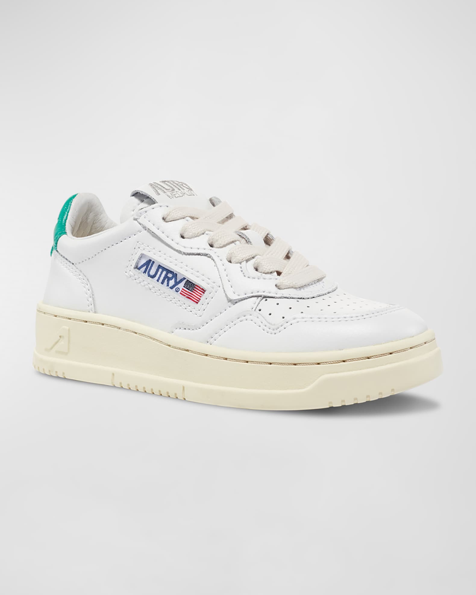 Kid's Medalist Low-Top Bicolor Leather Sneakers, Toddlers/Kids 1
