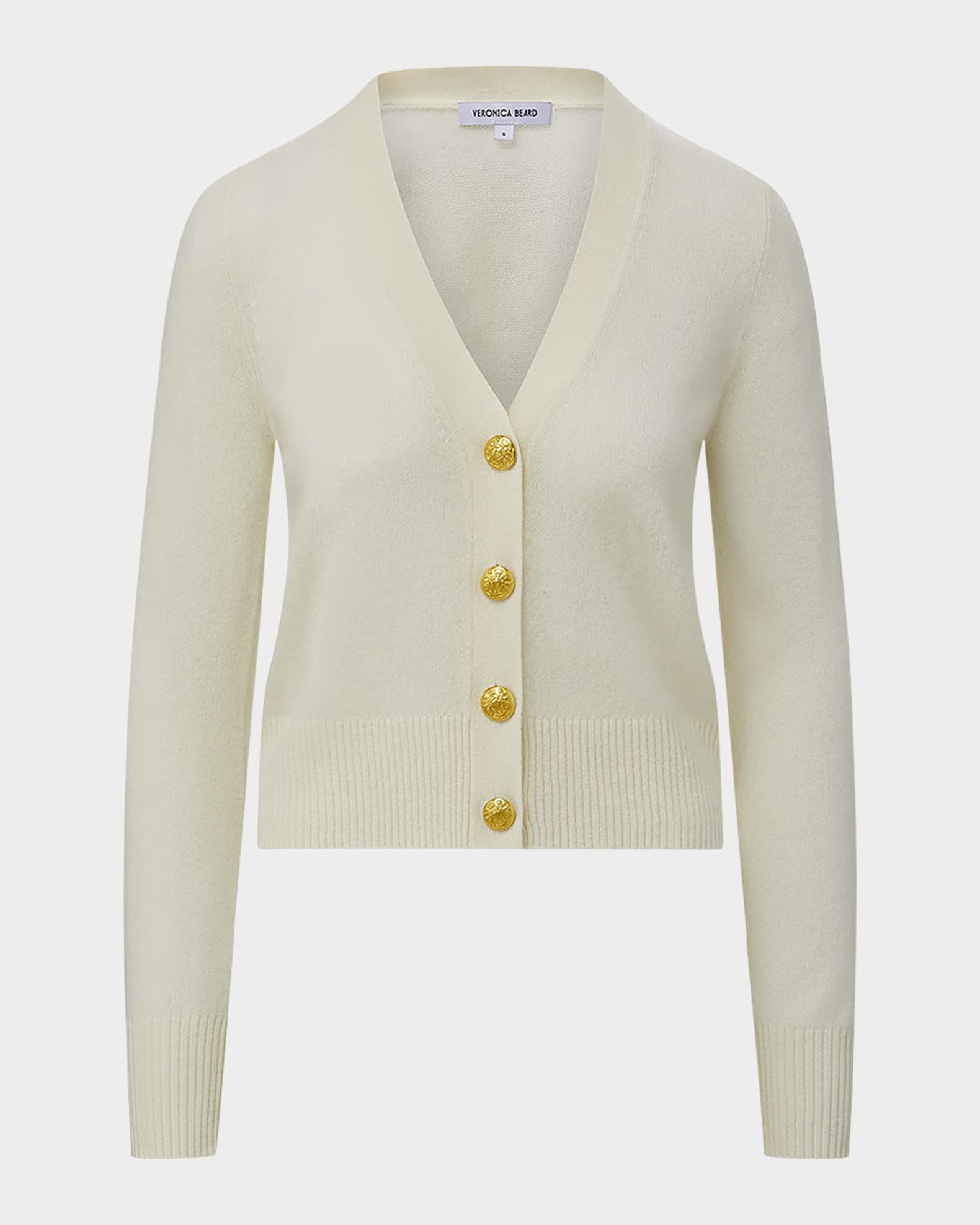 Solene Button-Down Cashmere Cardigan 0