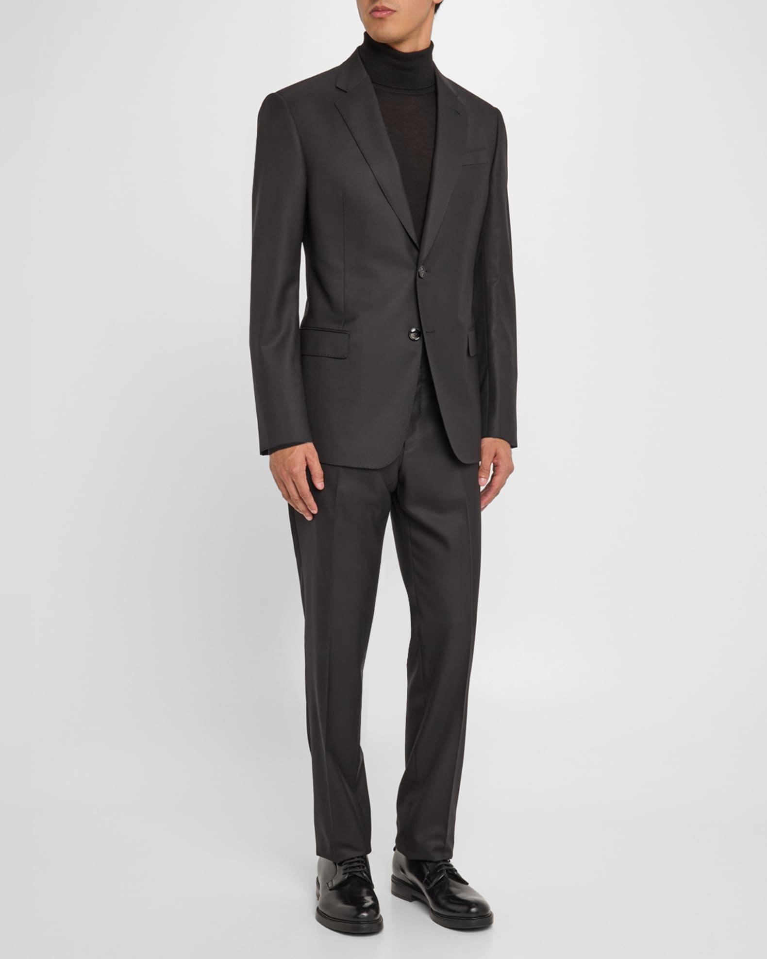 P&L Men's 3-Piece Wool Blend Suit - Classic Fit Single Breasted Blazer, Pants & Vest