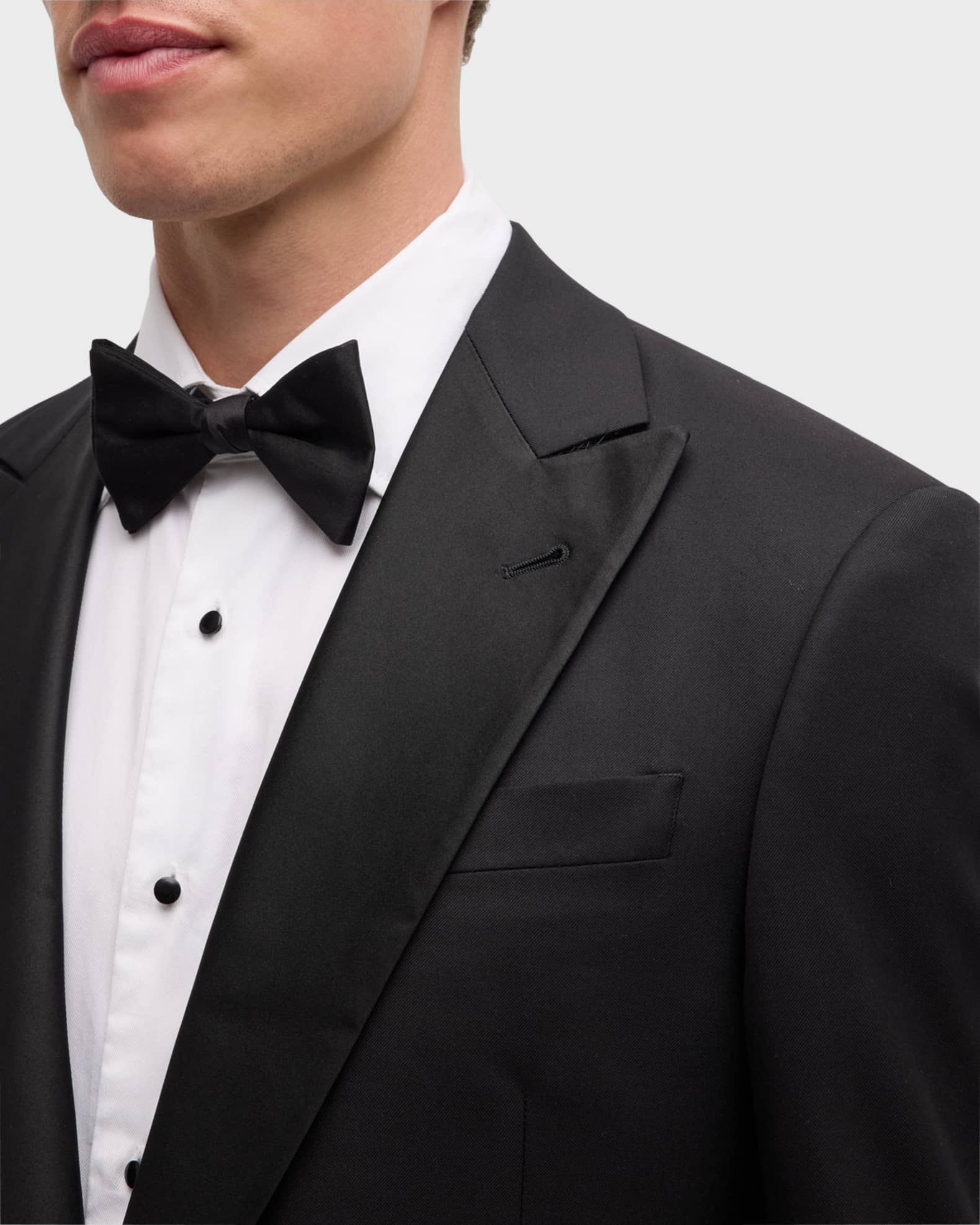 Giorgio Armani Men's Wool Satin-Lapel Two-Piece Tuxedo Set