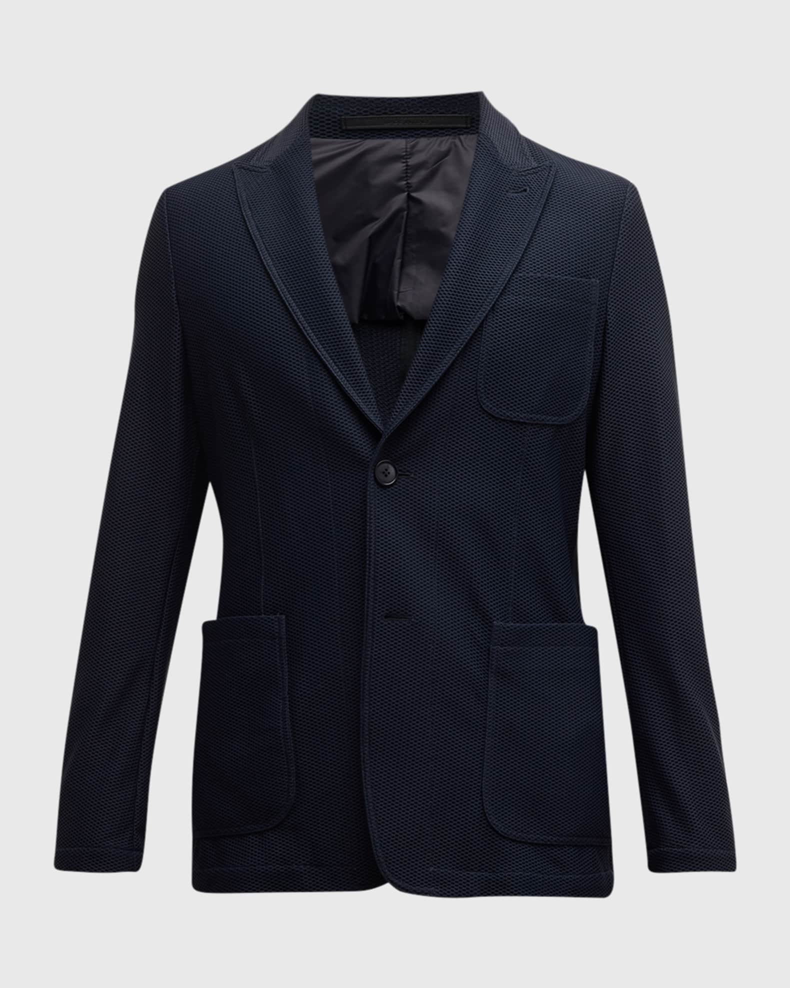 Emporio Armani single-breasted tailored coat - Black