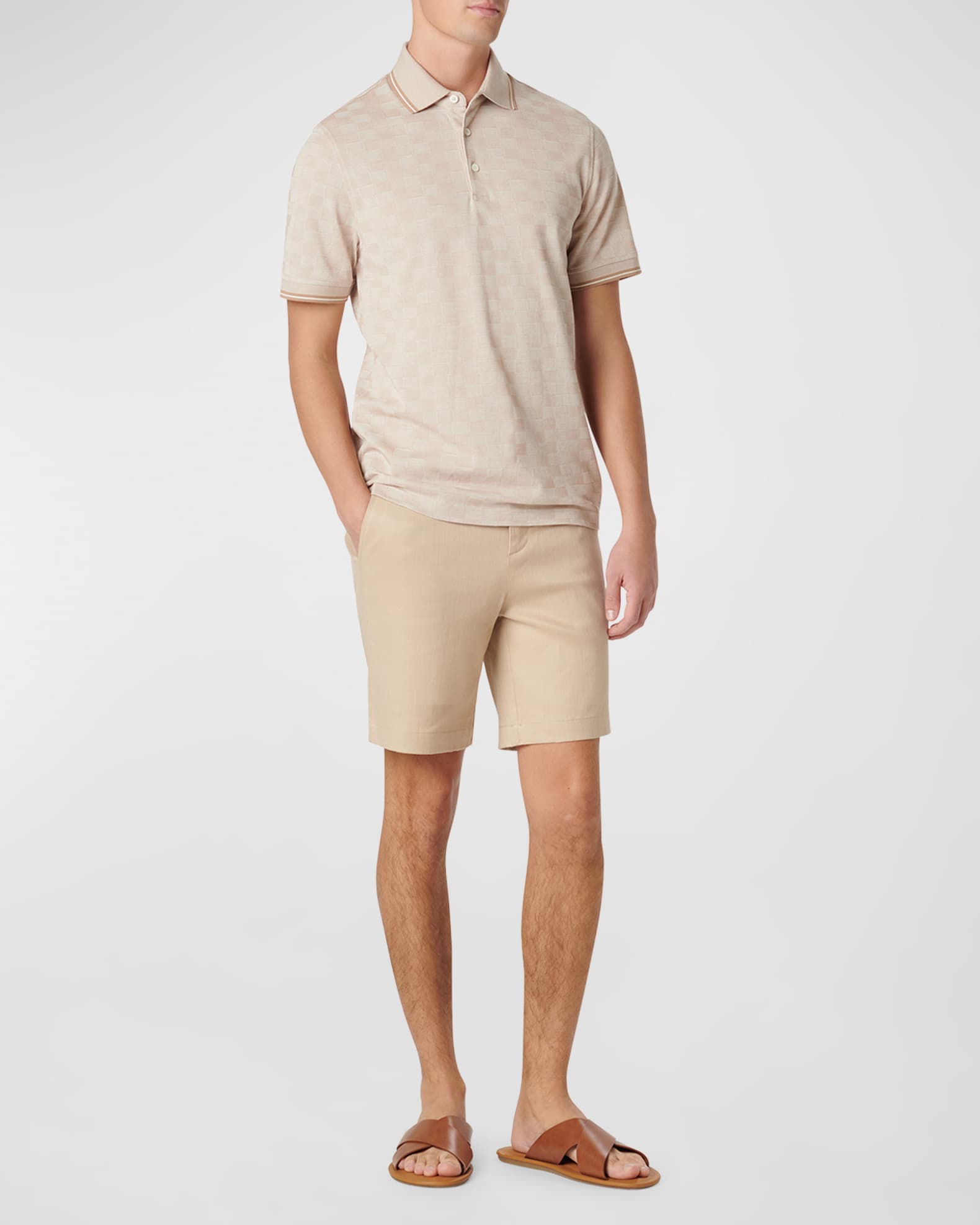 Men's Cotton Jacquard Polo Shirt 1