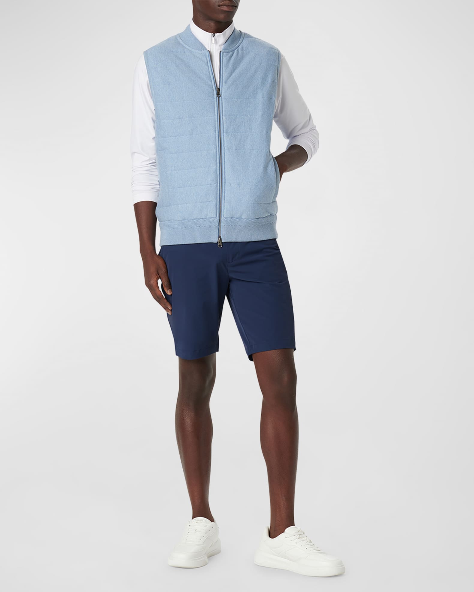 Men's Cotton Full-Zip Sweater Vest 1