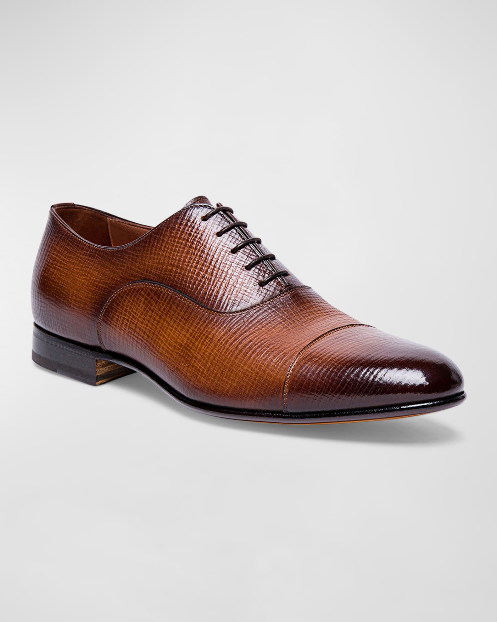 Men's Darian Textured Leather Oxfords 1