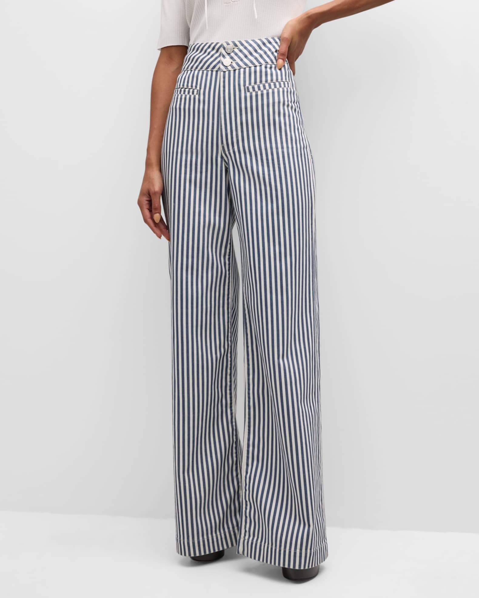 FRAME Stripe Tailored Trousers