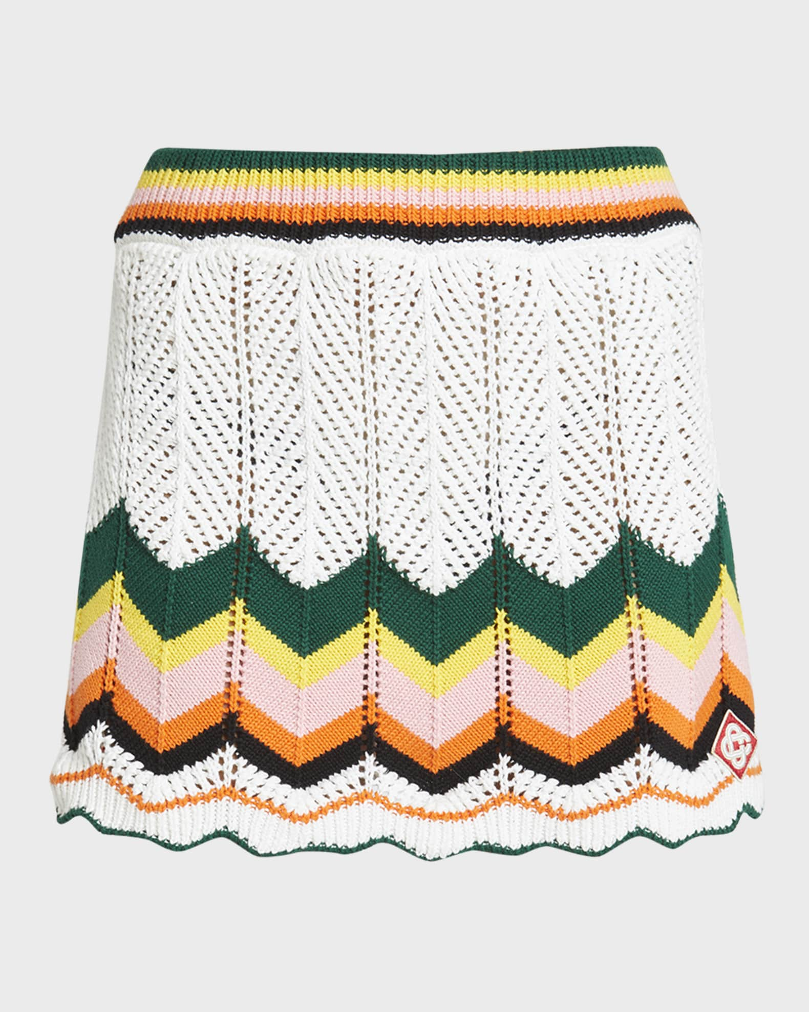 Casablanca White Striped Skort