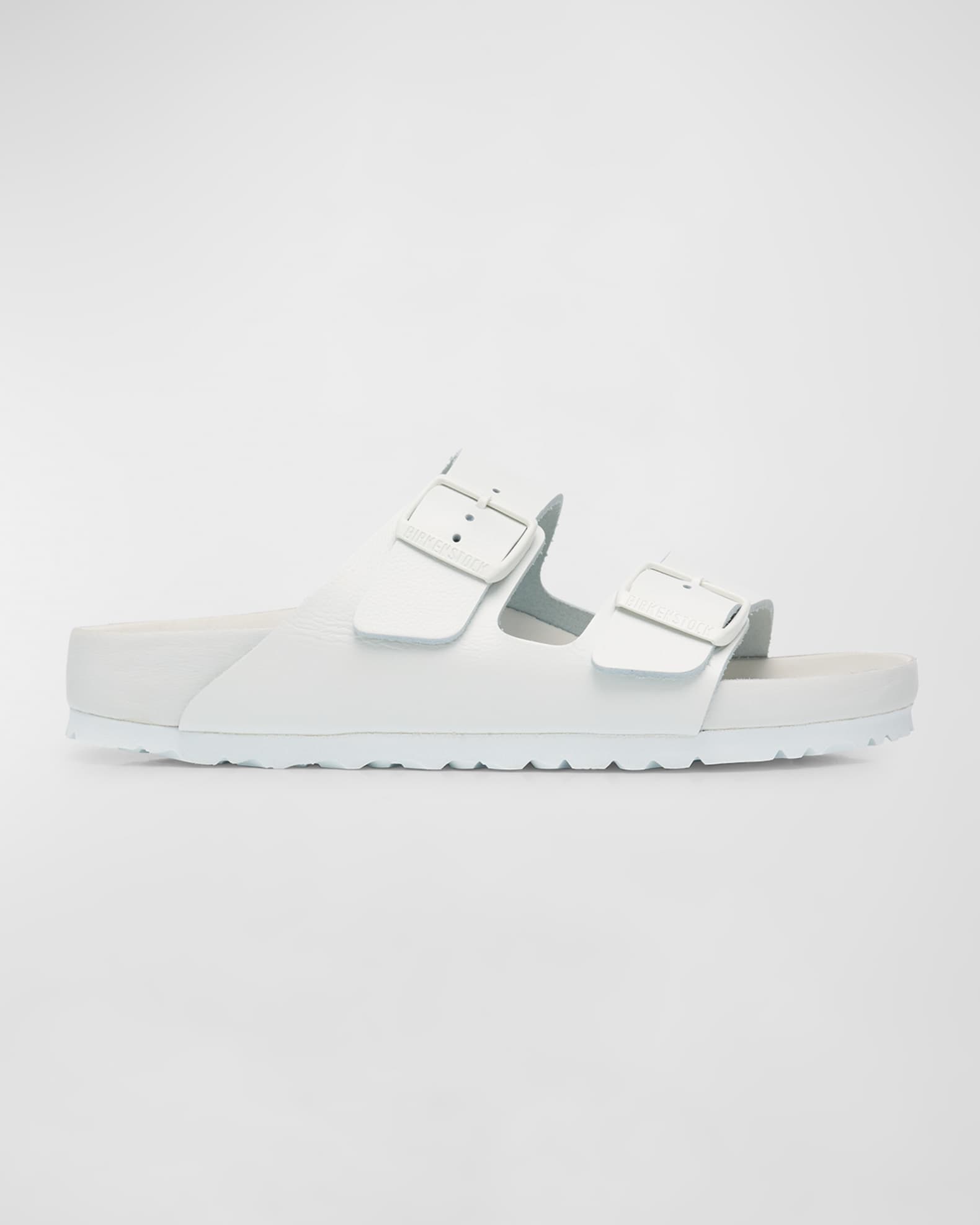 Arizona Exquisite Leather Dual Buckle Slide Sandals