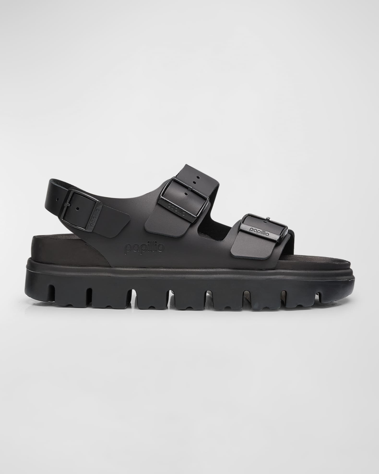 Milano Exquisite Leather Chunky Slingback Sandals