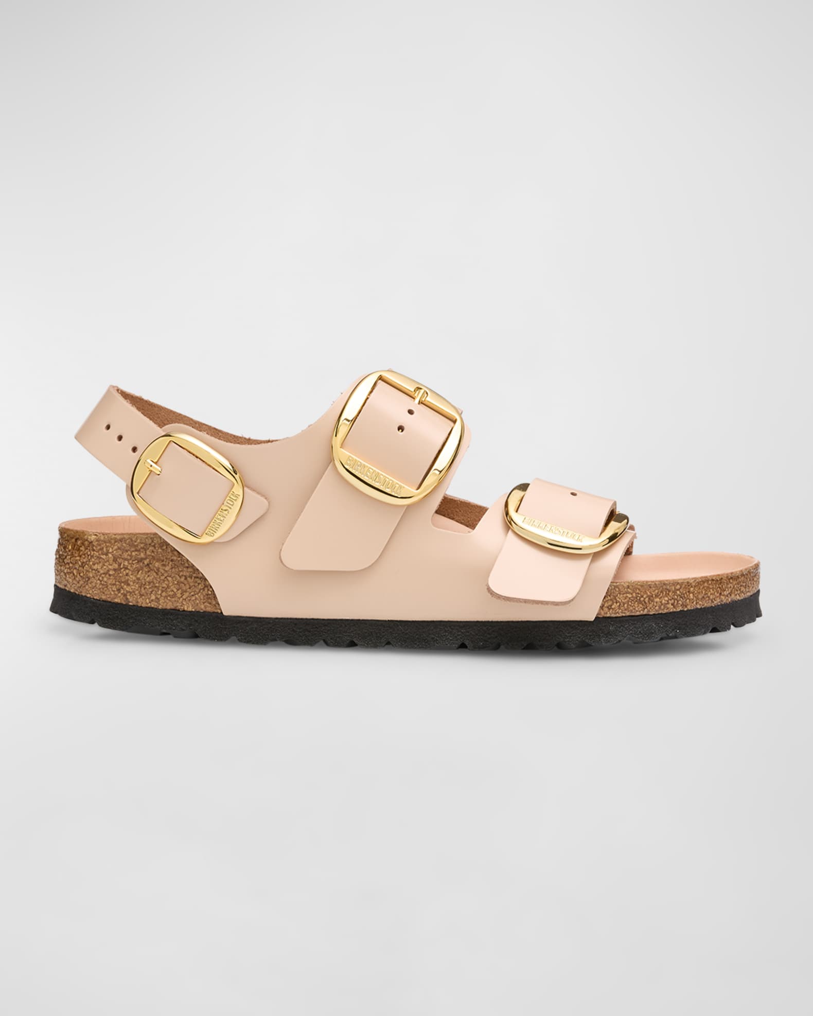Milano Leather Dual Buckle Slingback Sandals