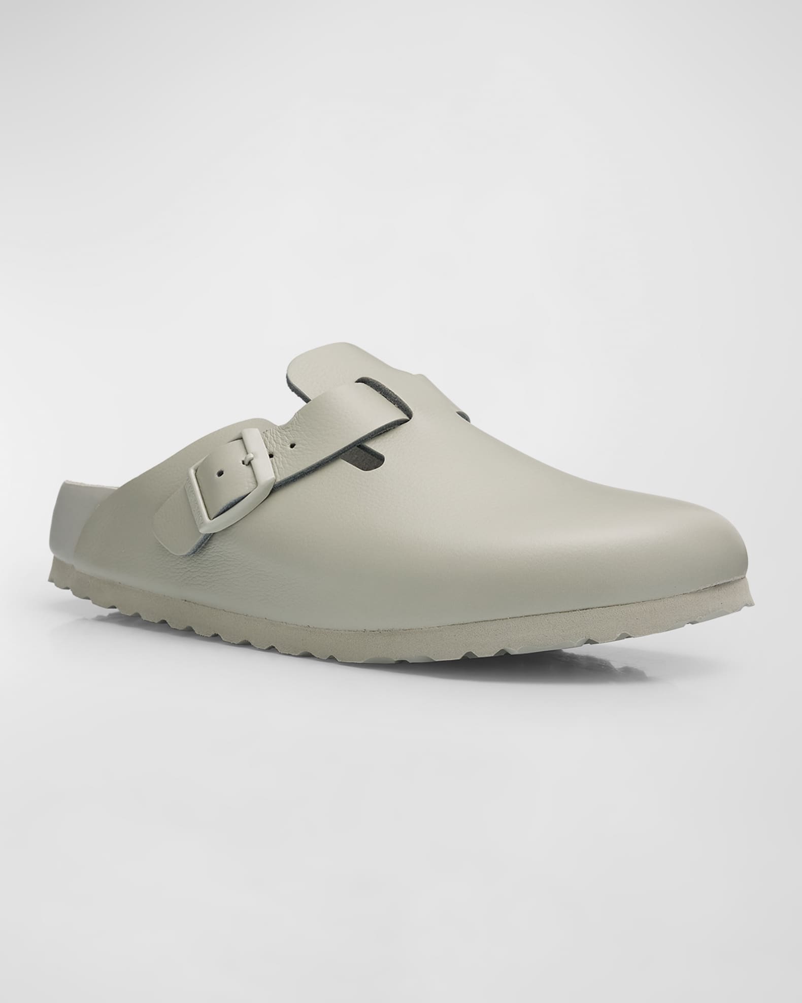 BIRKENSTOCK Boston Exquisite Leather Buckle Clogs Neiman Marcus