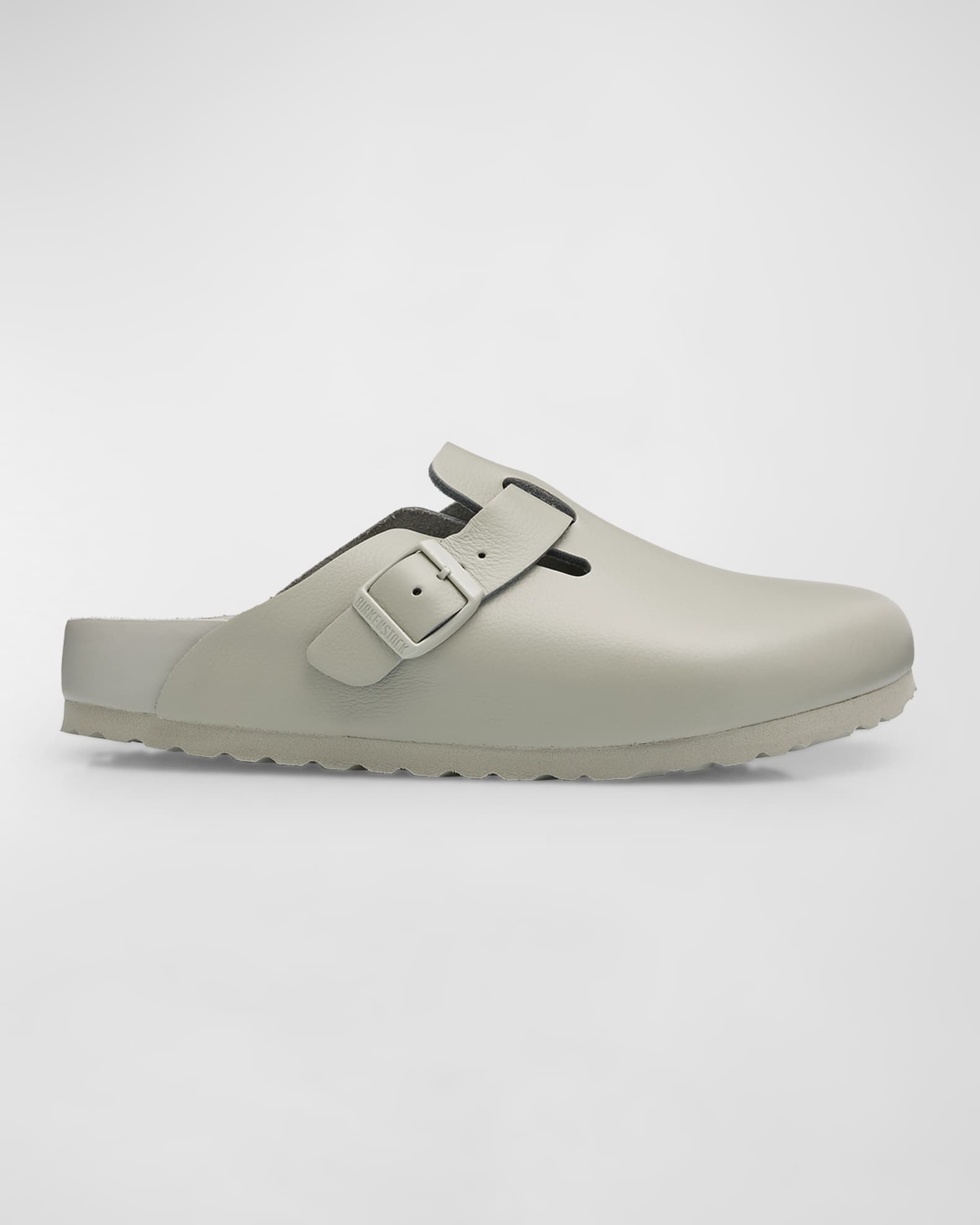 Boston Exquisite Leather Buckle Clogs 0