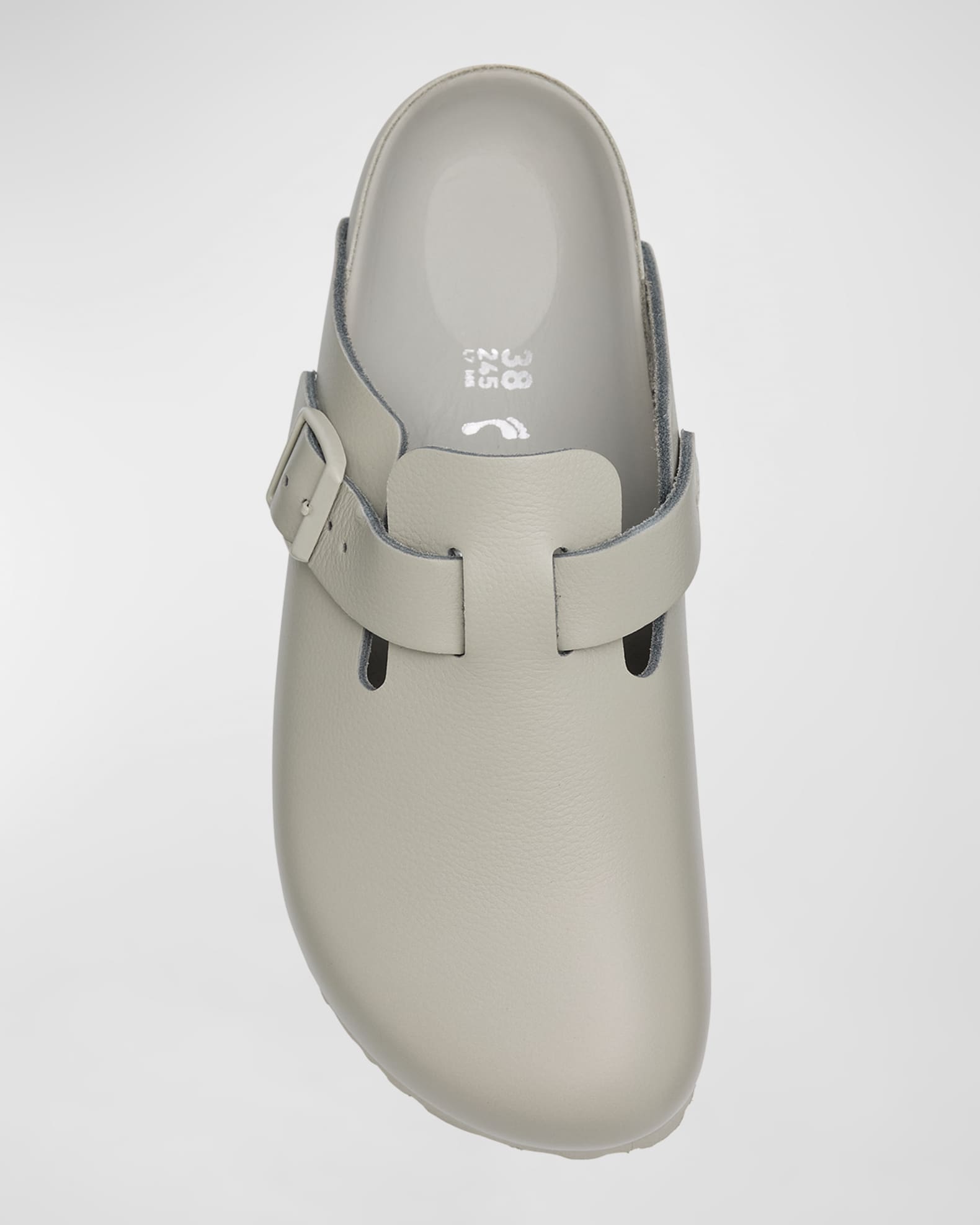 BIRKENSTOCK Boston Exquisite Leather Buckle Clogs | Neiman Marcus