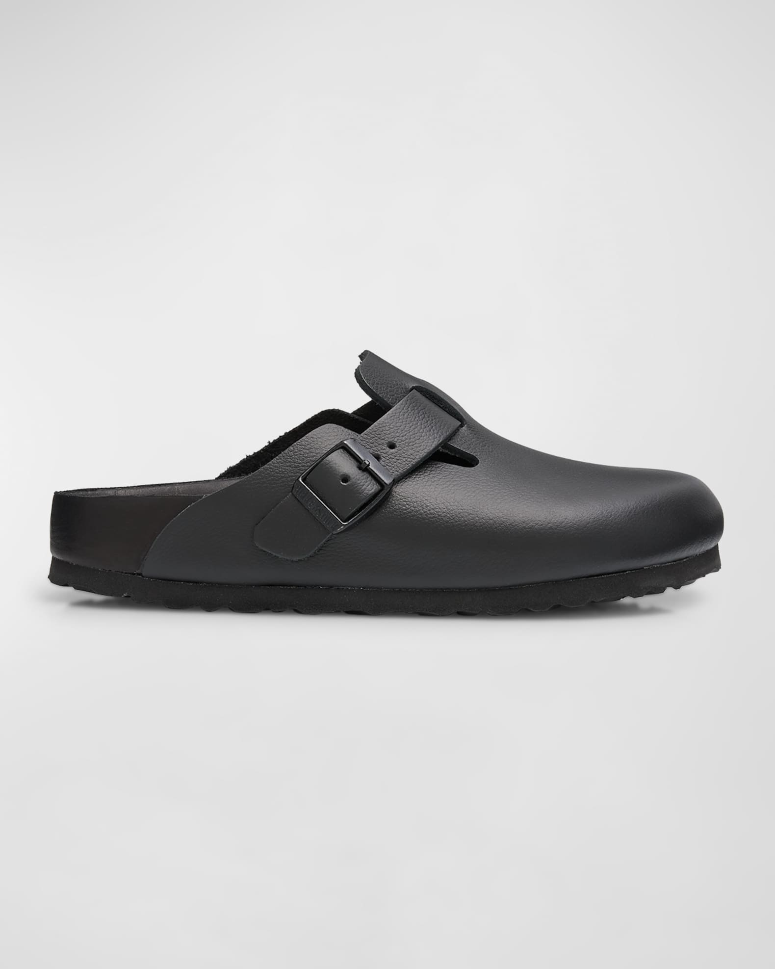 BIRKENSTOCK Boston Exquisite Leather Buckle Clogs | Neiman