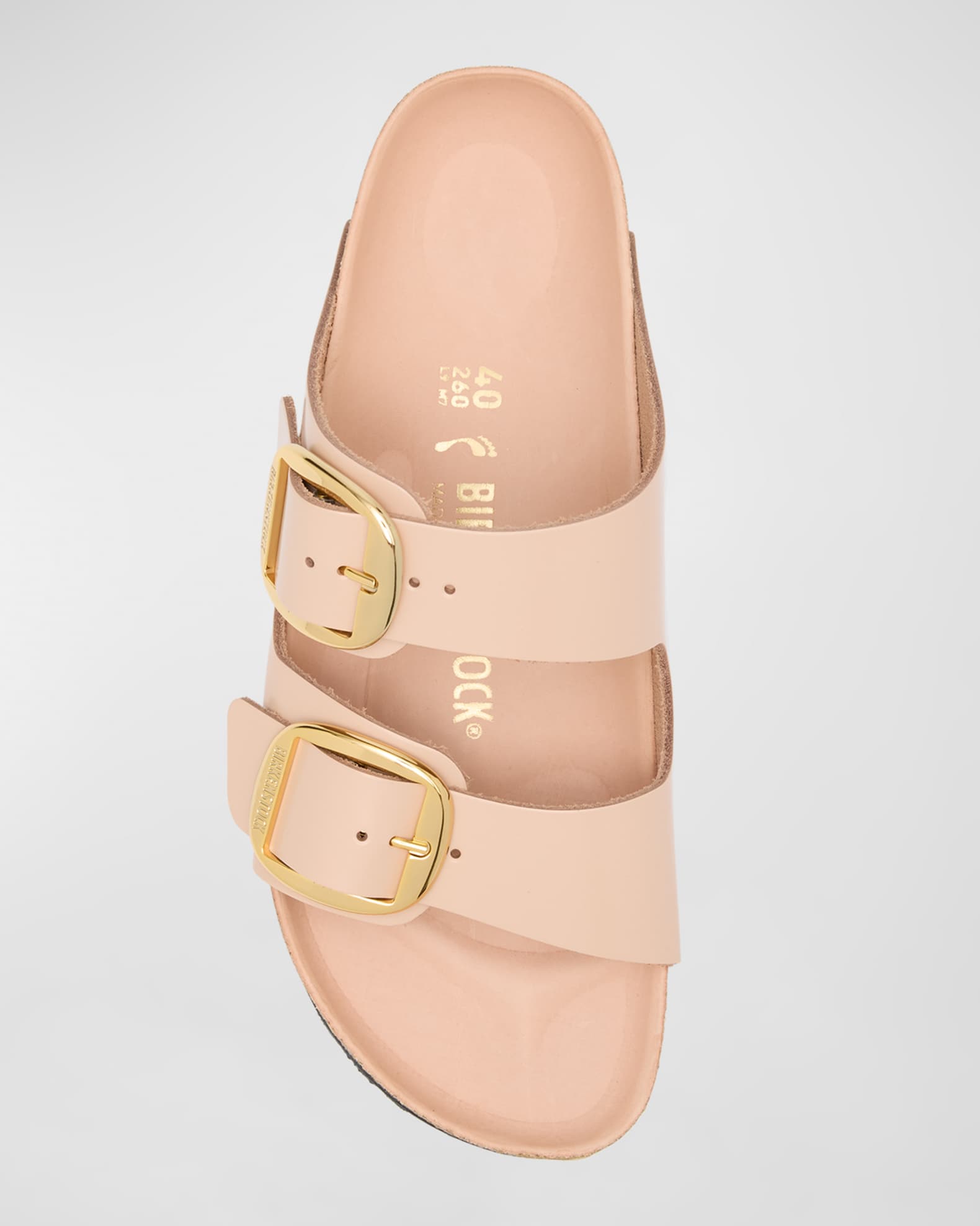 BIRKENSTOCK Arizona Leather Dual-Buckle Slide Sandals