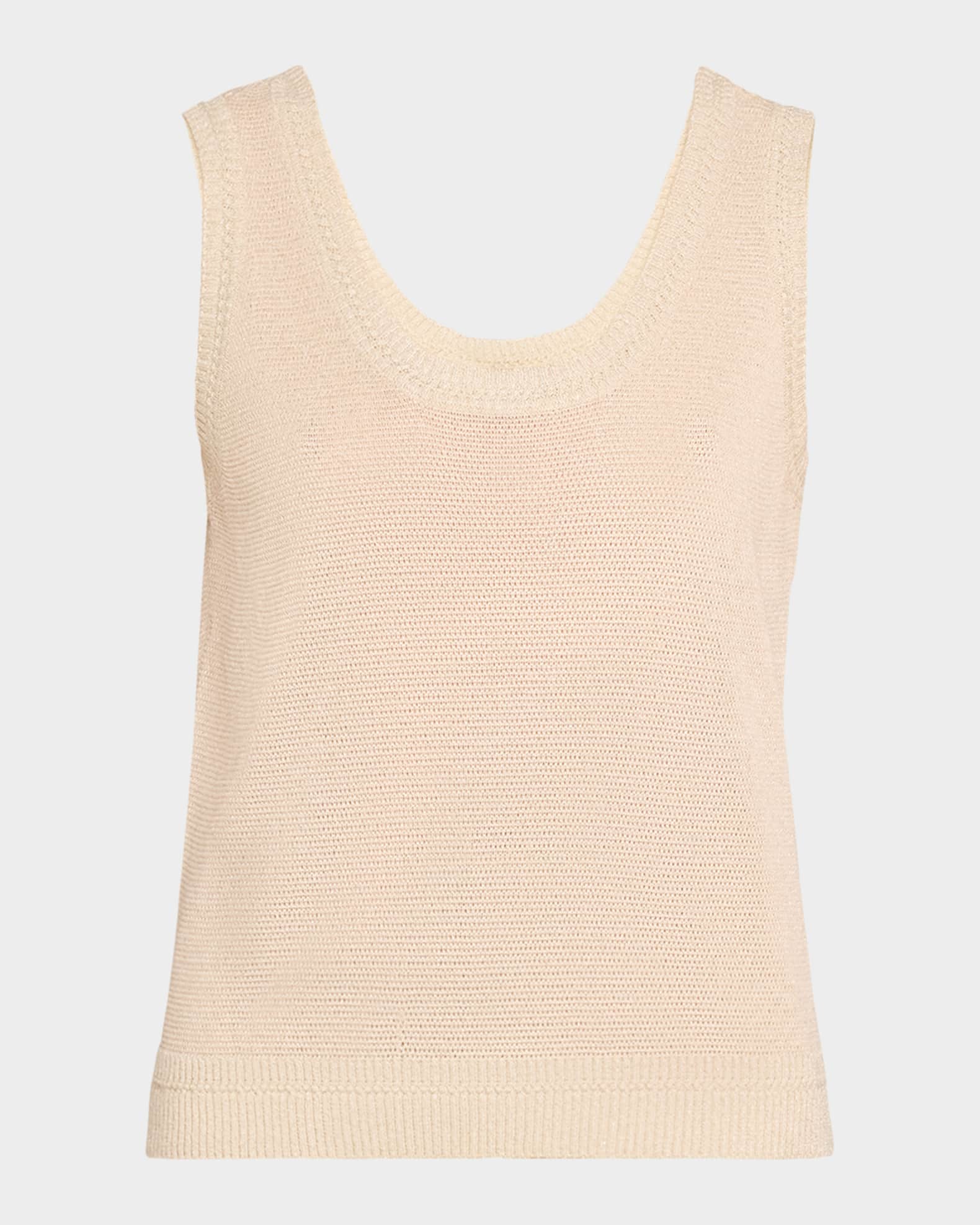 Kobi Halperin Heidi Sleeveless Shimmer Knit Sweater