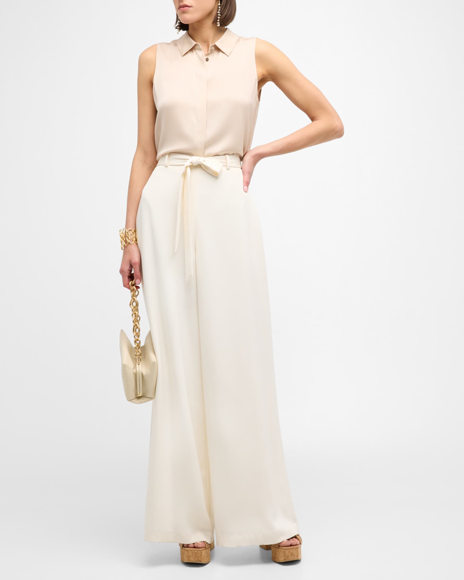 Celine Sleeveless Georgette Blouse 1