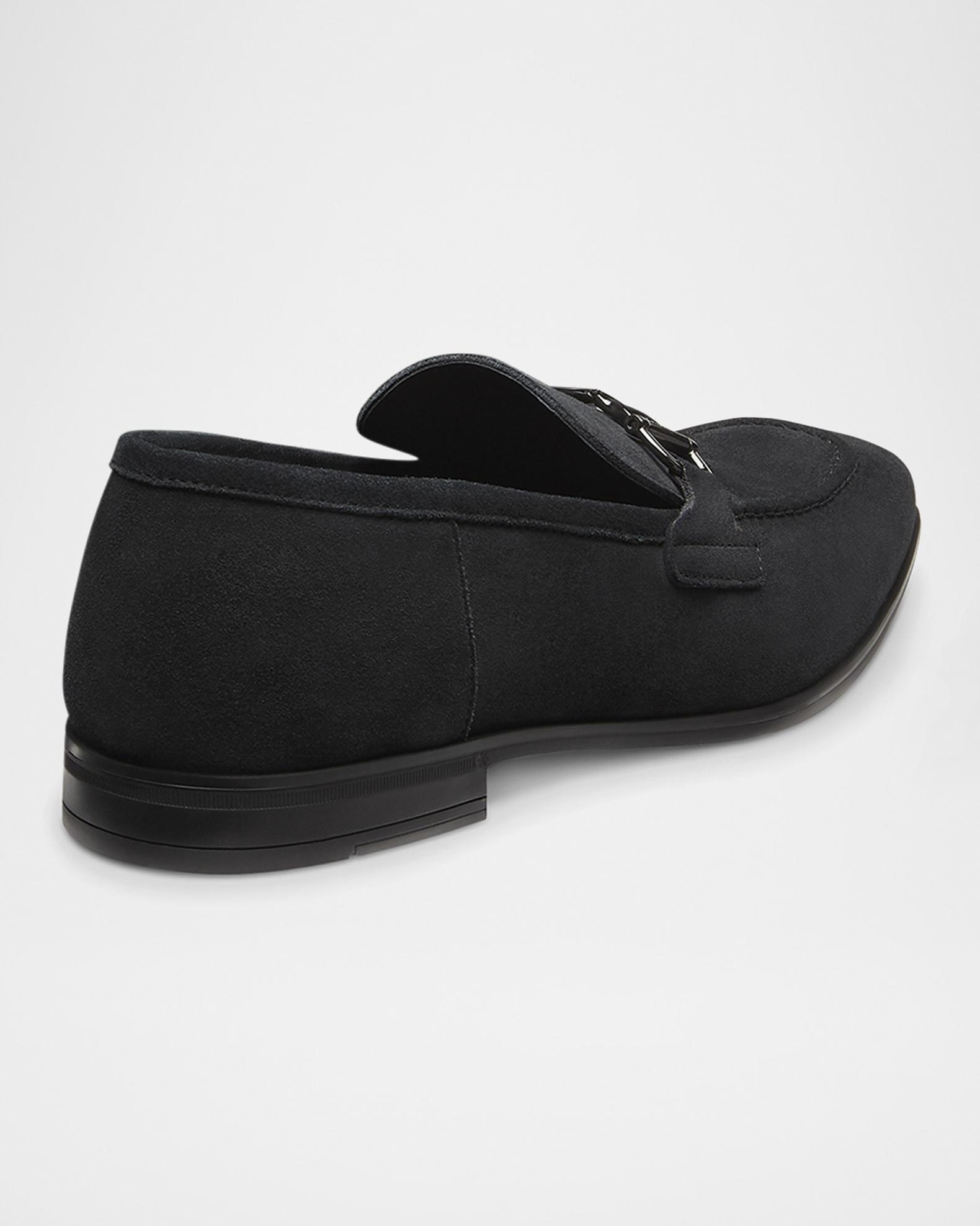 Stuart Weitzman Black Men\'s Slip-On Loafers Stuart Weitzman Simon Twistbit Leather Loafers | Saks Fifth  main image 3