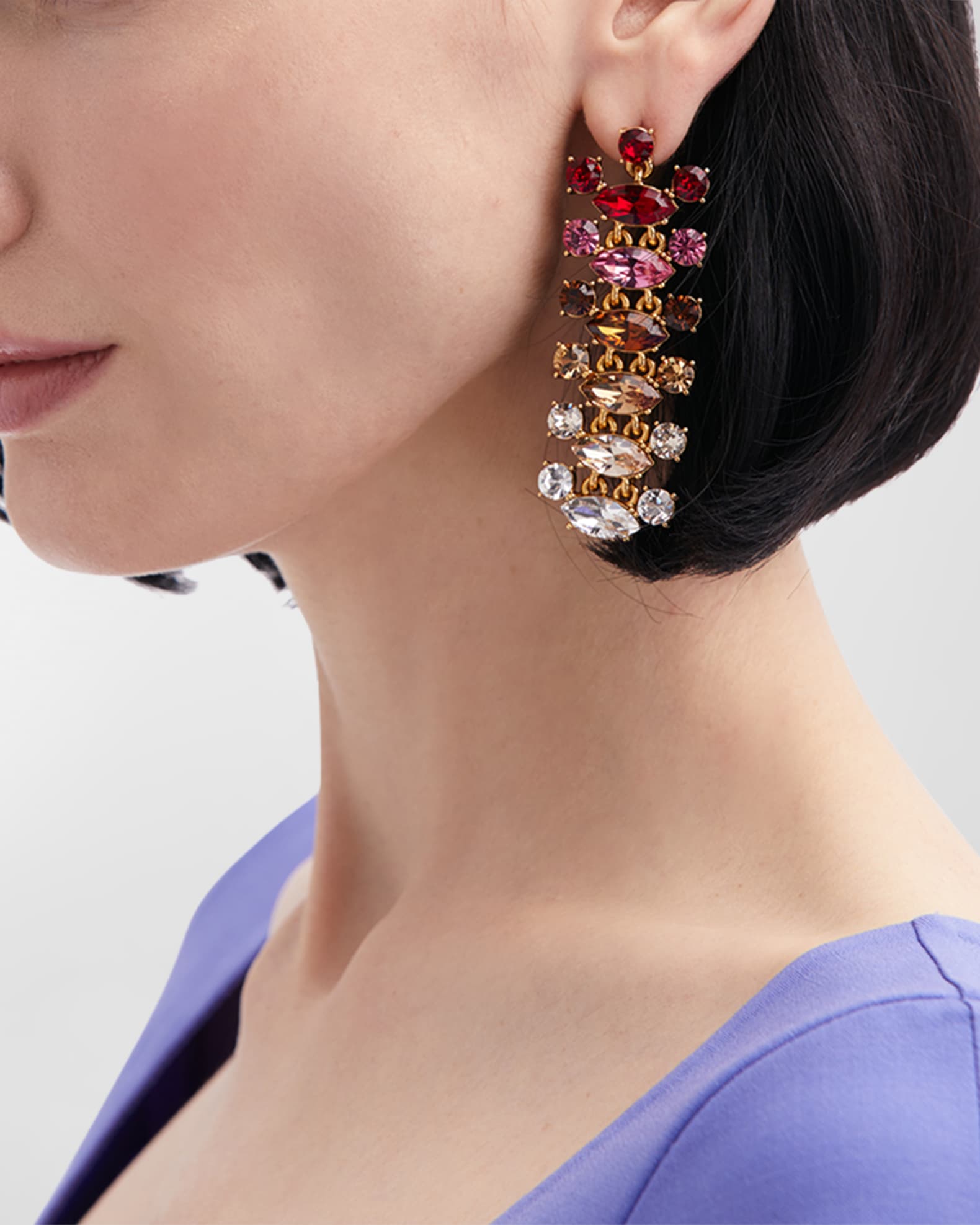 Oscar de la renta chandelier earrings deals