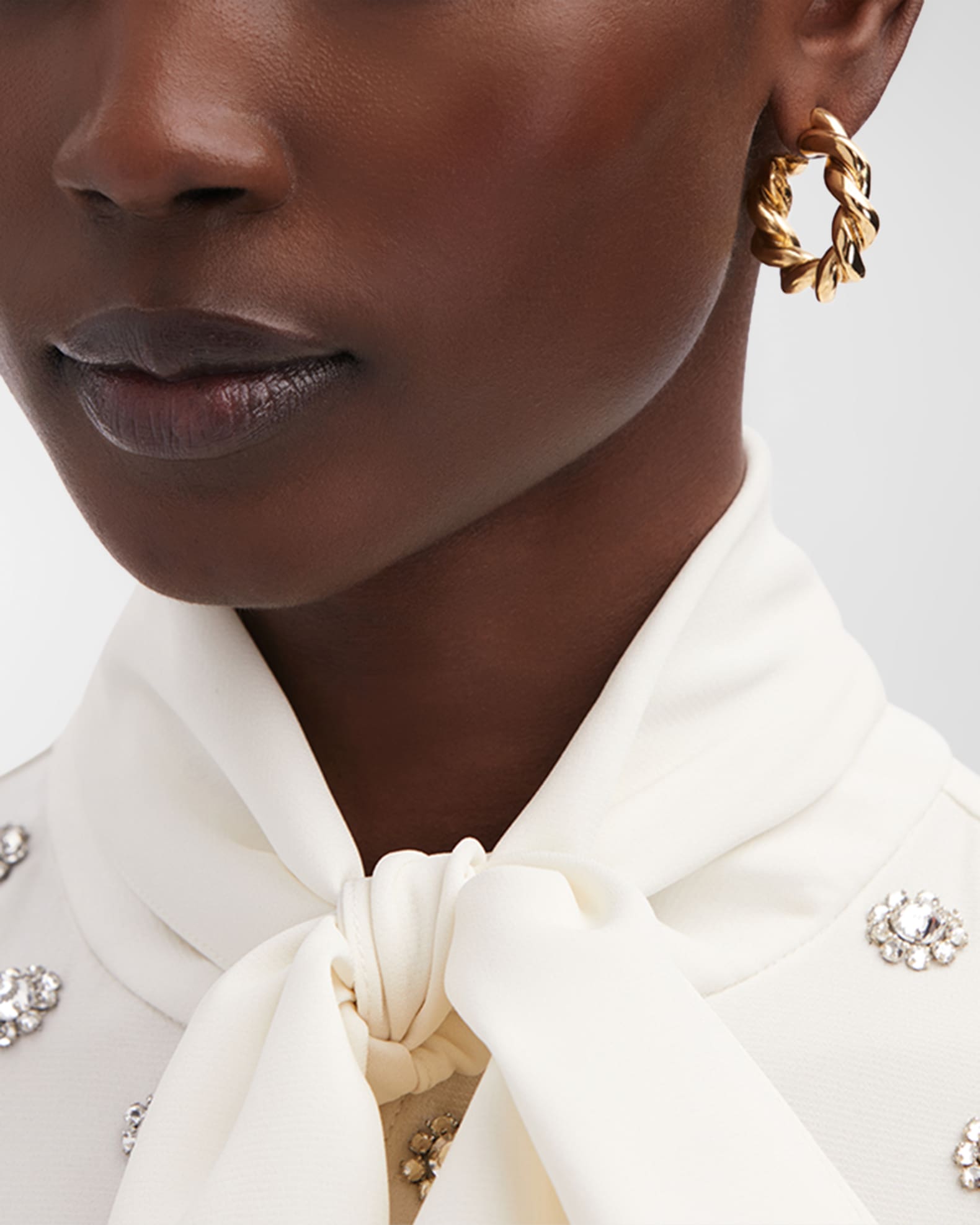 Oscar de la renta hoop earrings online