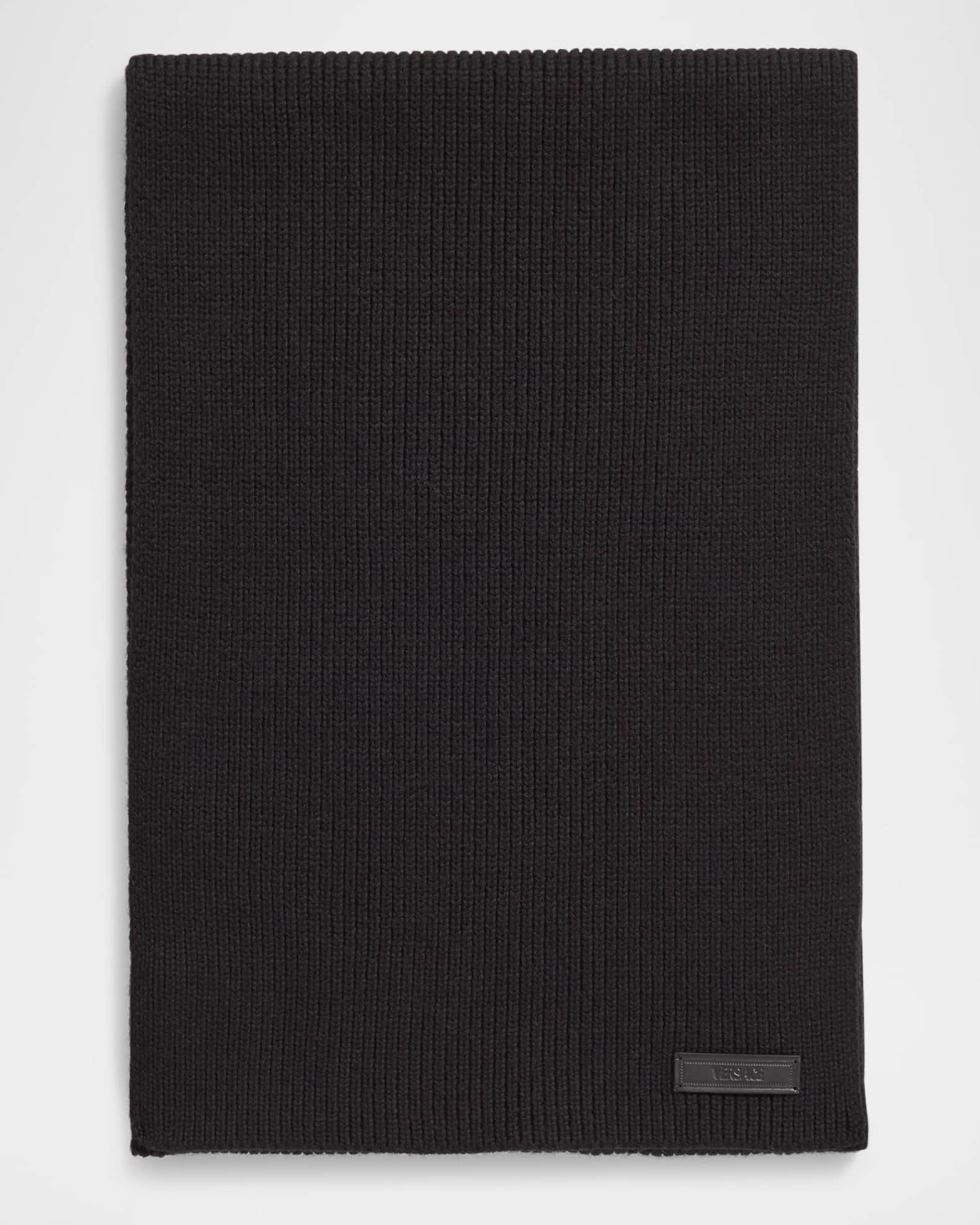 Full Needle Rib Scarf Men main image 1