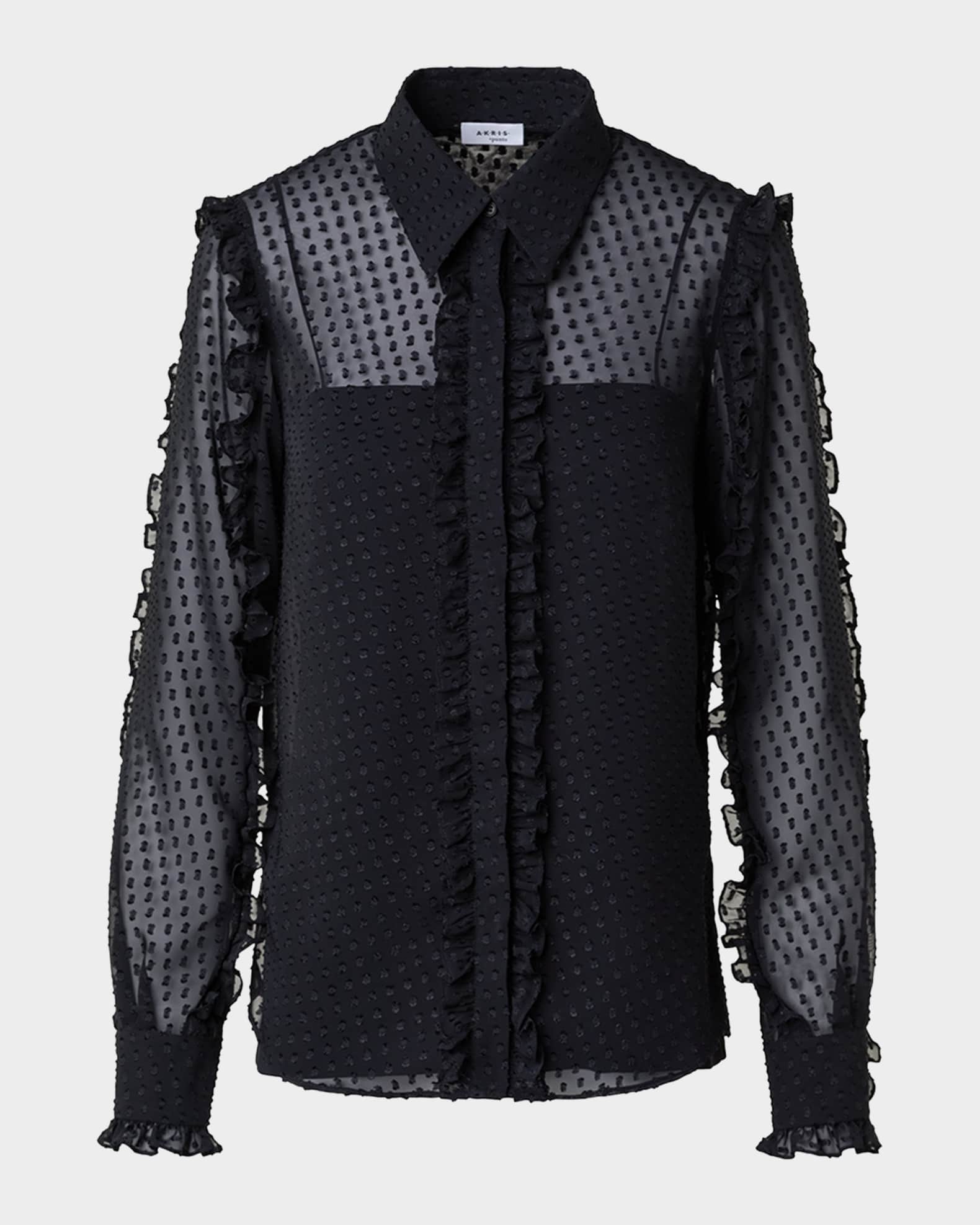 Fil coupe organza oversized coat by fendi top