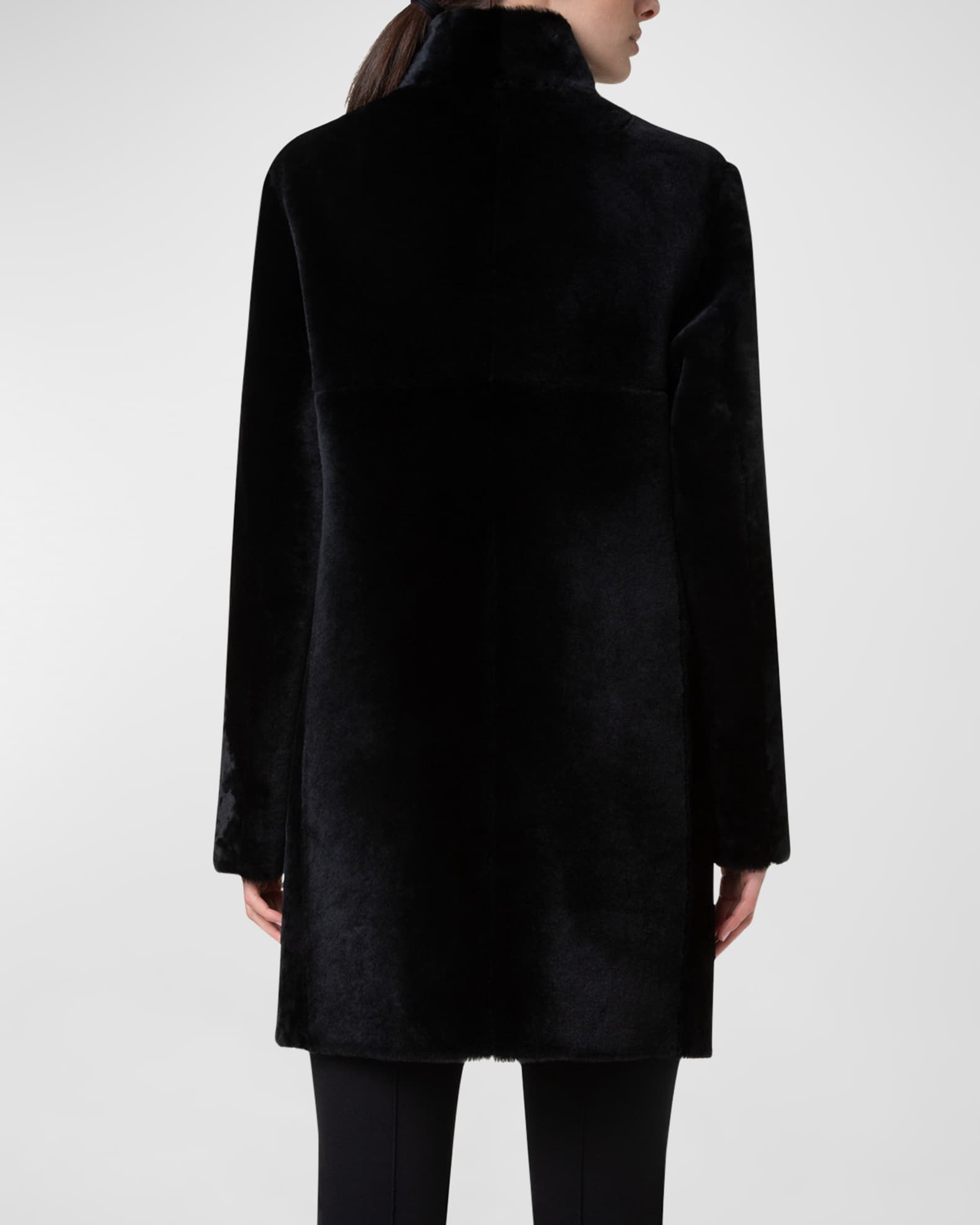 Akris Punto Reversible Lamb Shearling Short Jacket