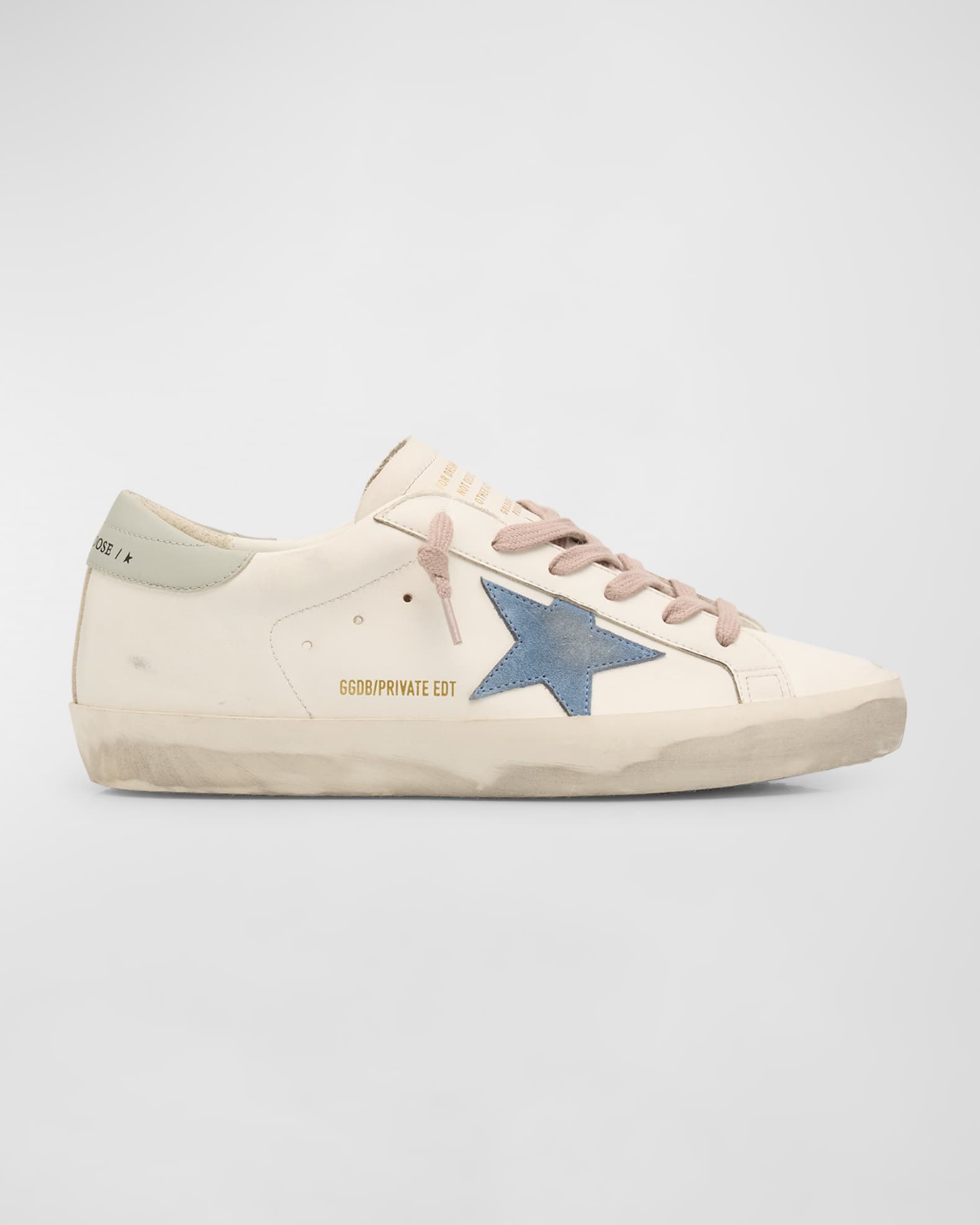 Golden Goose Superstar Mixed Leather Low Top Sneakers Neiman Marcus