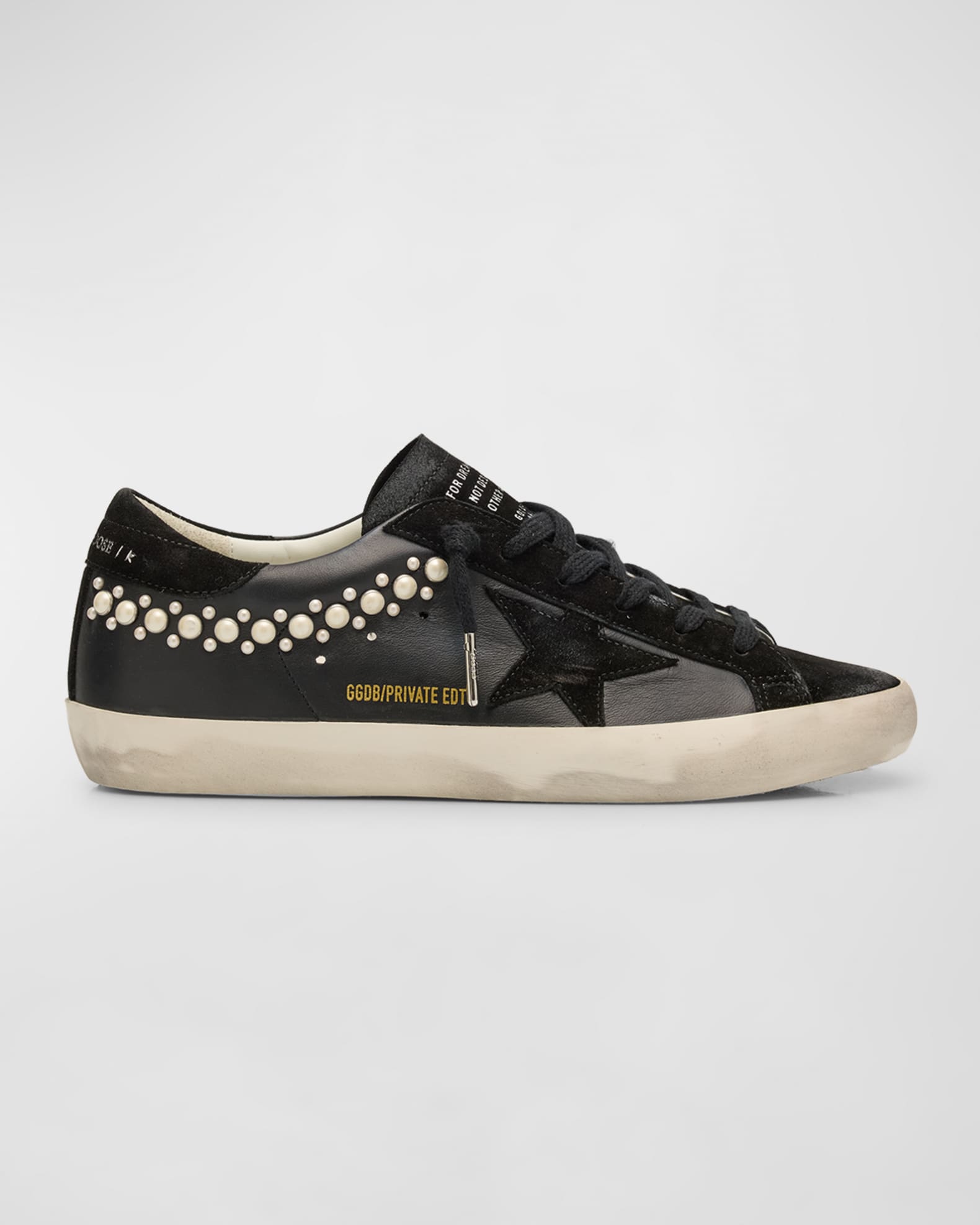 Golden Goose Superstar Pearly Stud Leather Low Top Sneakers Neiman Marcus