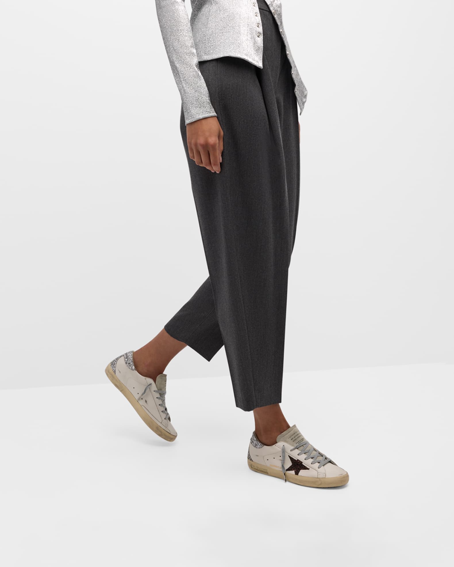 Superstar Glitter Low-Top Sneakers  1