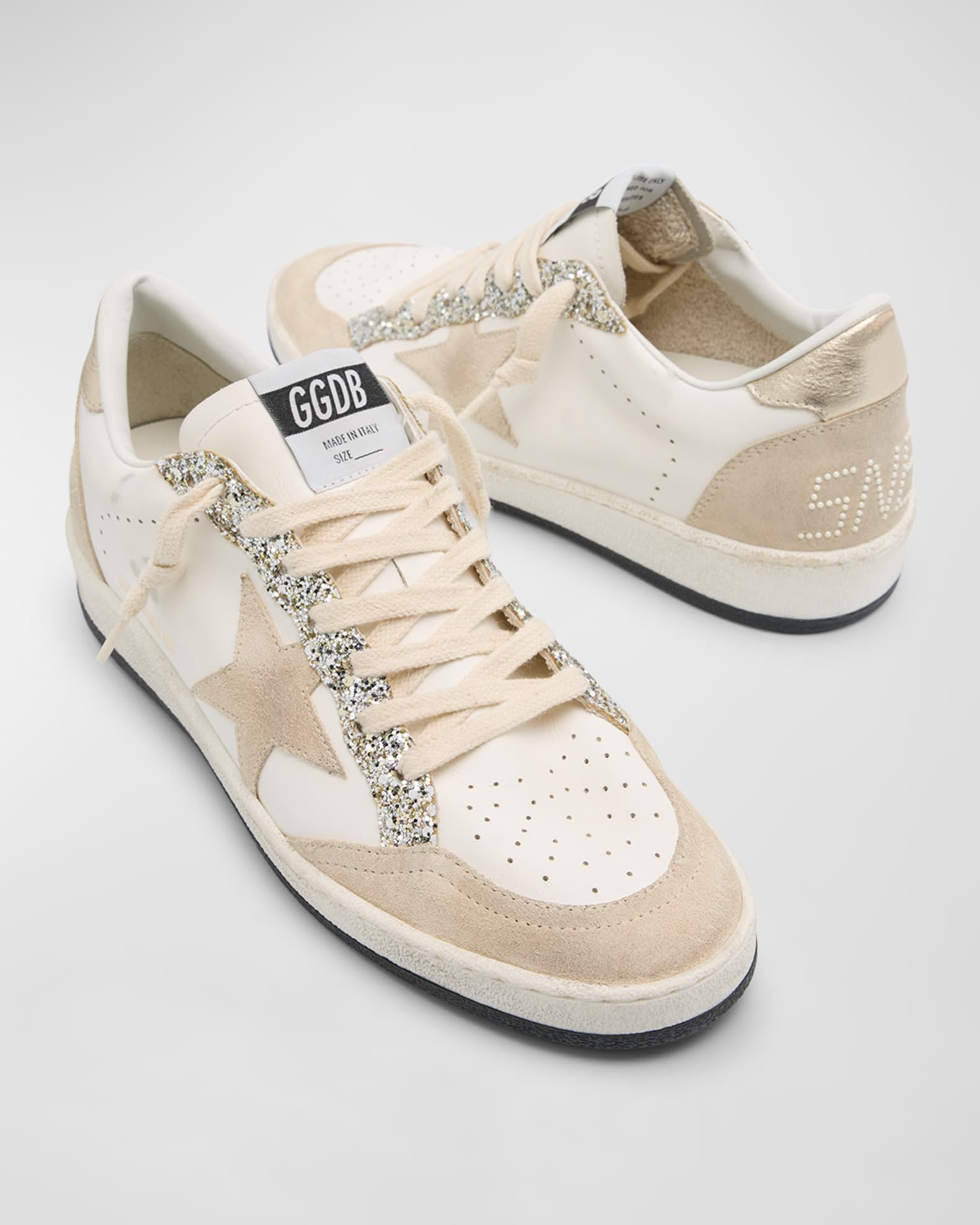 【50％OFF】 Golden Goose Ballstar Pearly Glitter Low-Top Sneakers 靴