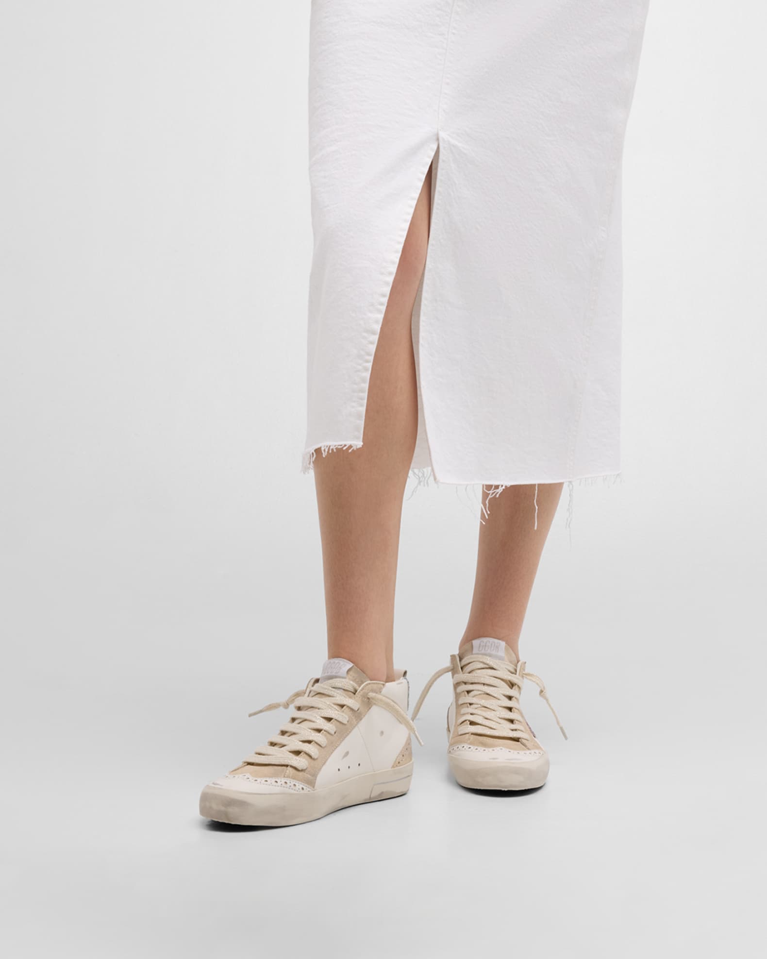 Midstar Glitter Wing-Tip Sneakers 1