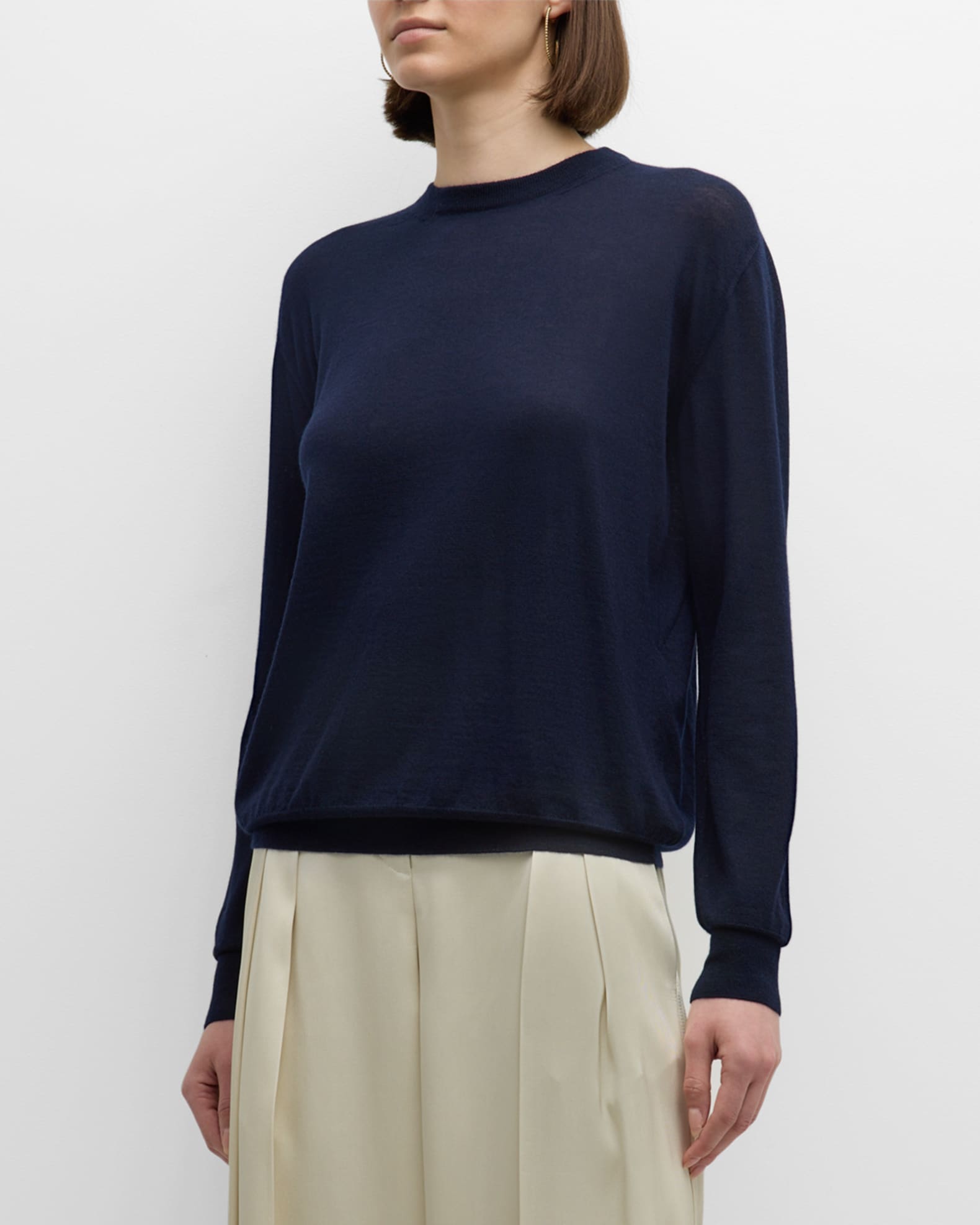 Jil Sander crew-neck cashmere jumper - Yellow