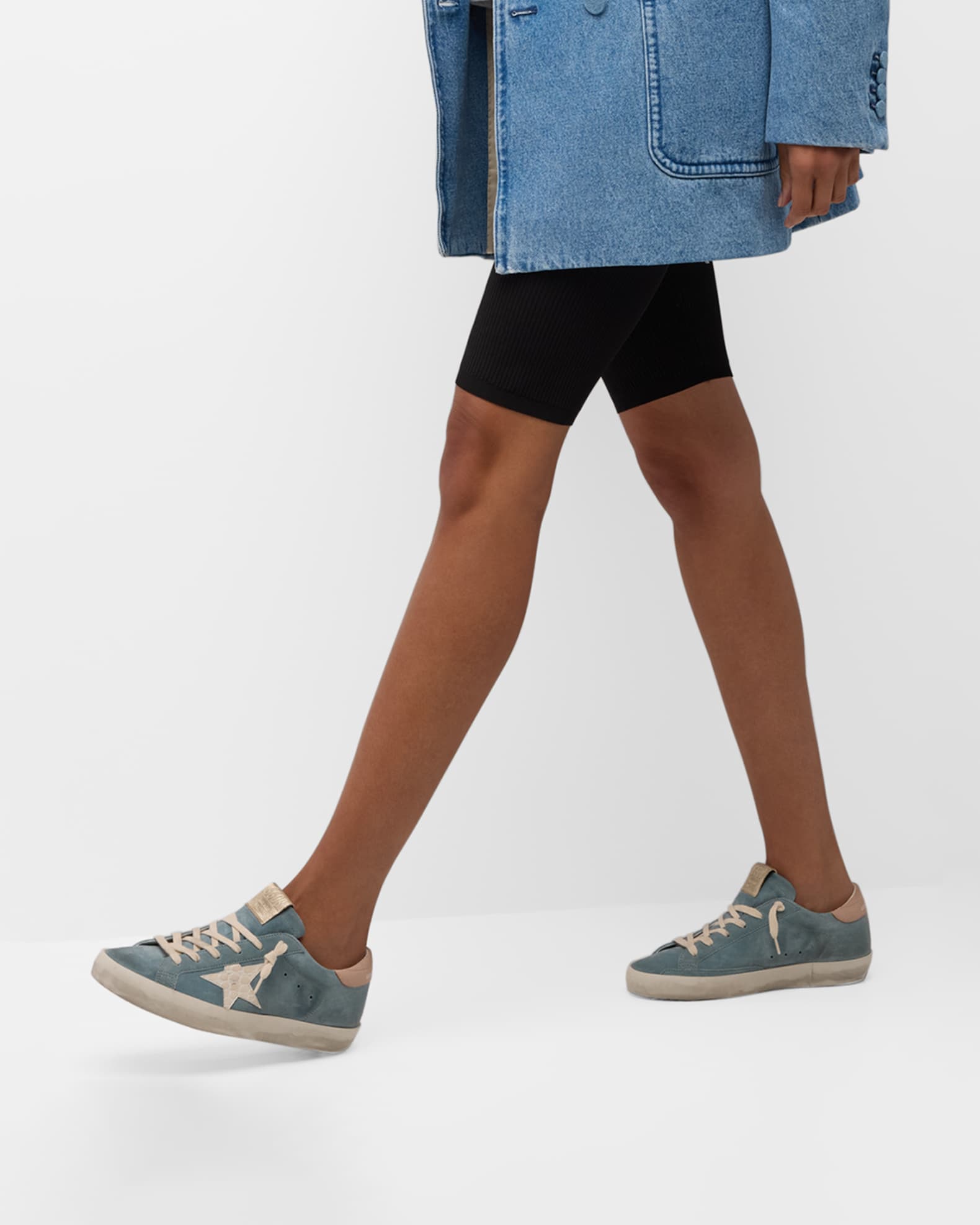 Superstar Mixed Leather Low-Top Sneakers 1