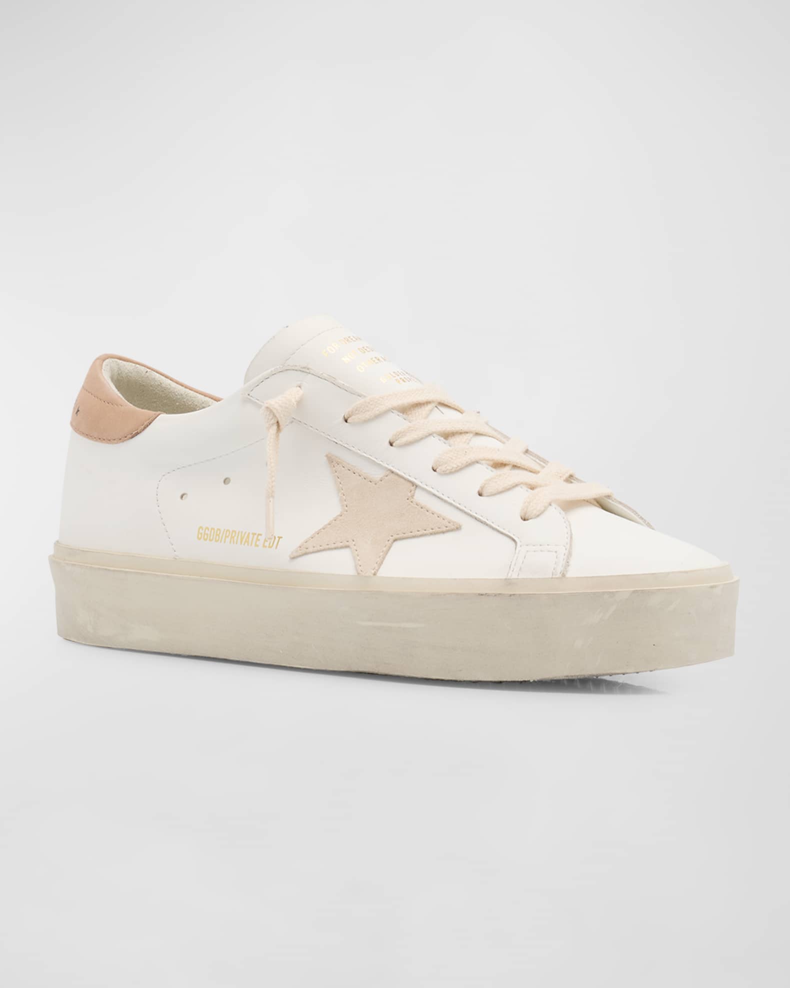 Golden Goose Hi Star Leather Low-Top Sneakers | Neiman Marcus