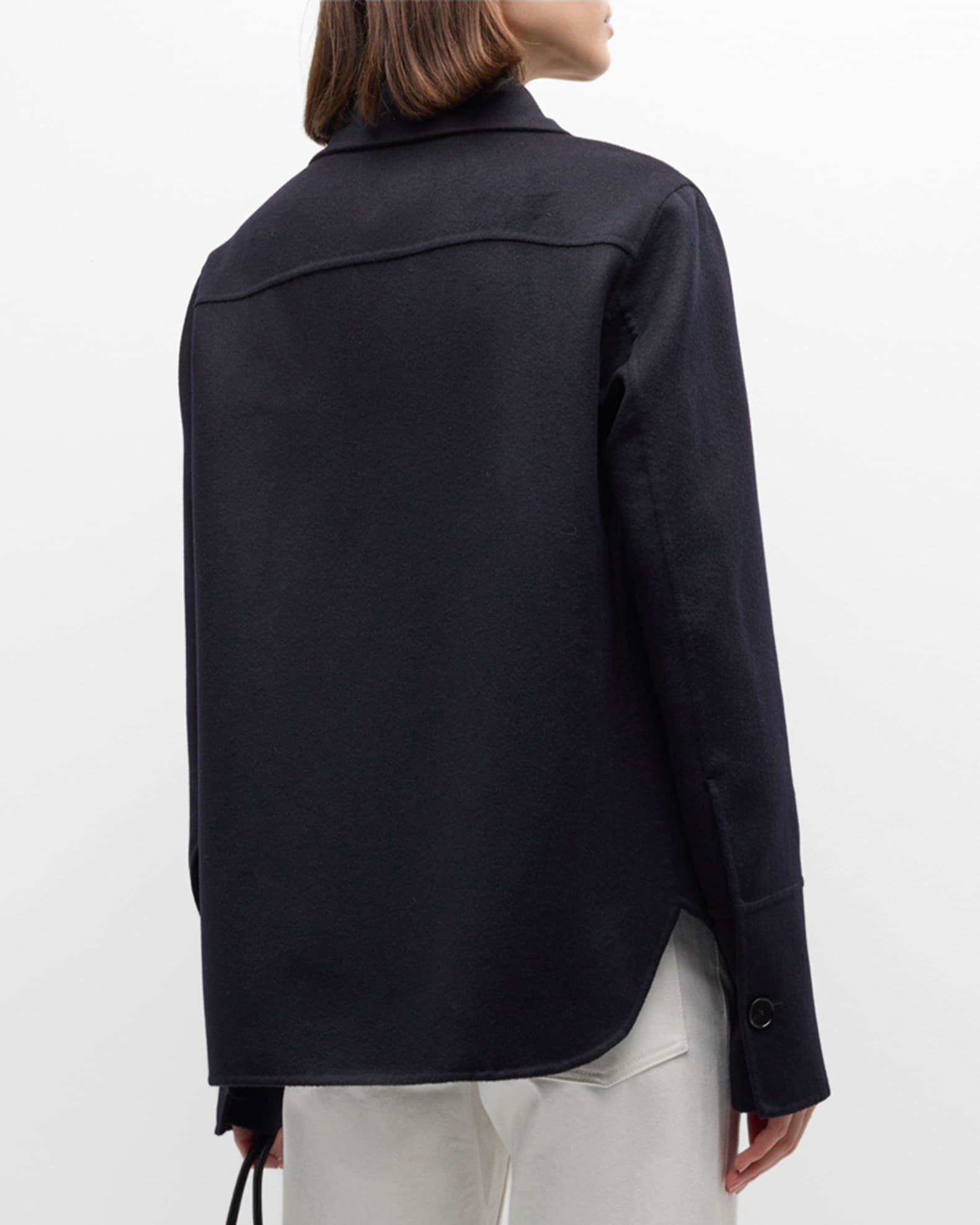 Jil Sander Cashmere Shirt Jacket | Neiman Marcus