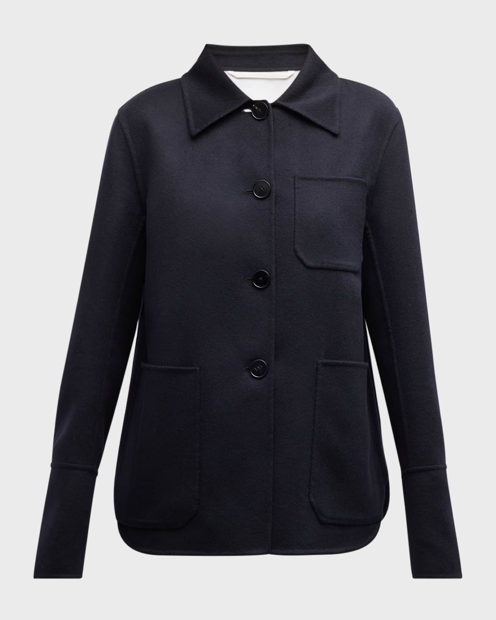 Jil Sander Cashmere Shirt Jacket | Neiman Marcus