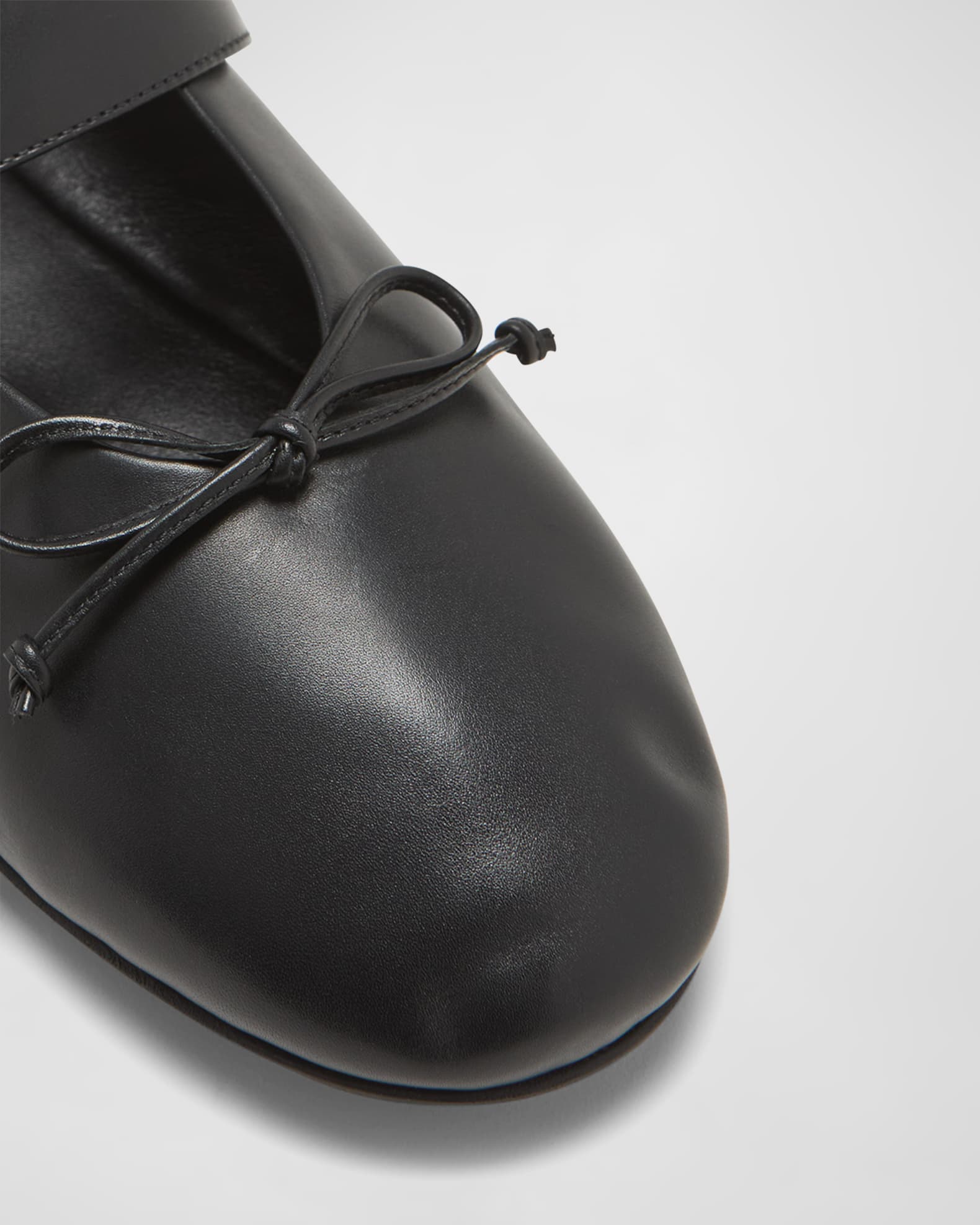 Miu Miu Leather Mary Jane Ballerina Flats | Neiman Marcus