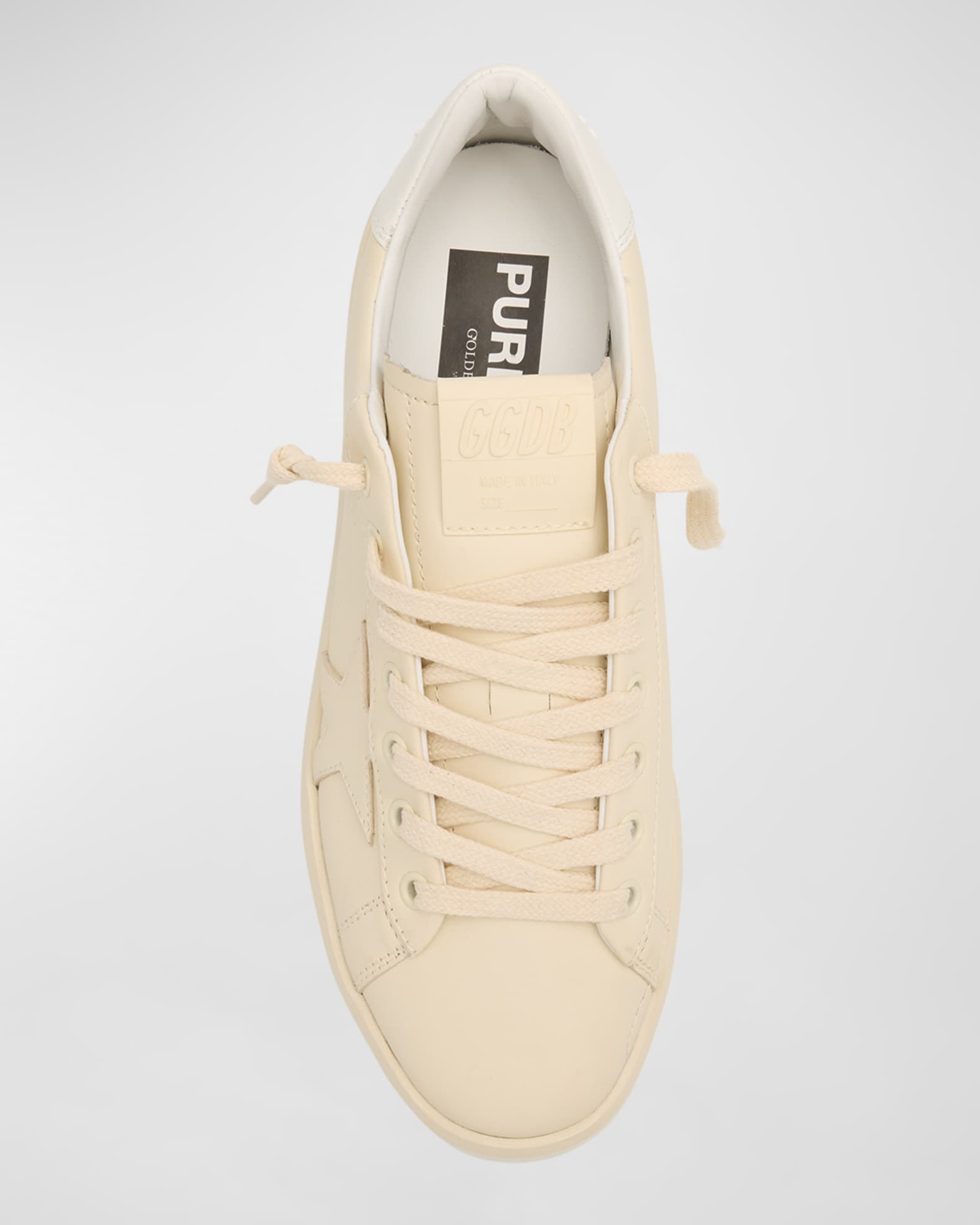 Golden Goose Purestar Bicolor Leather Low-Top Sneakers