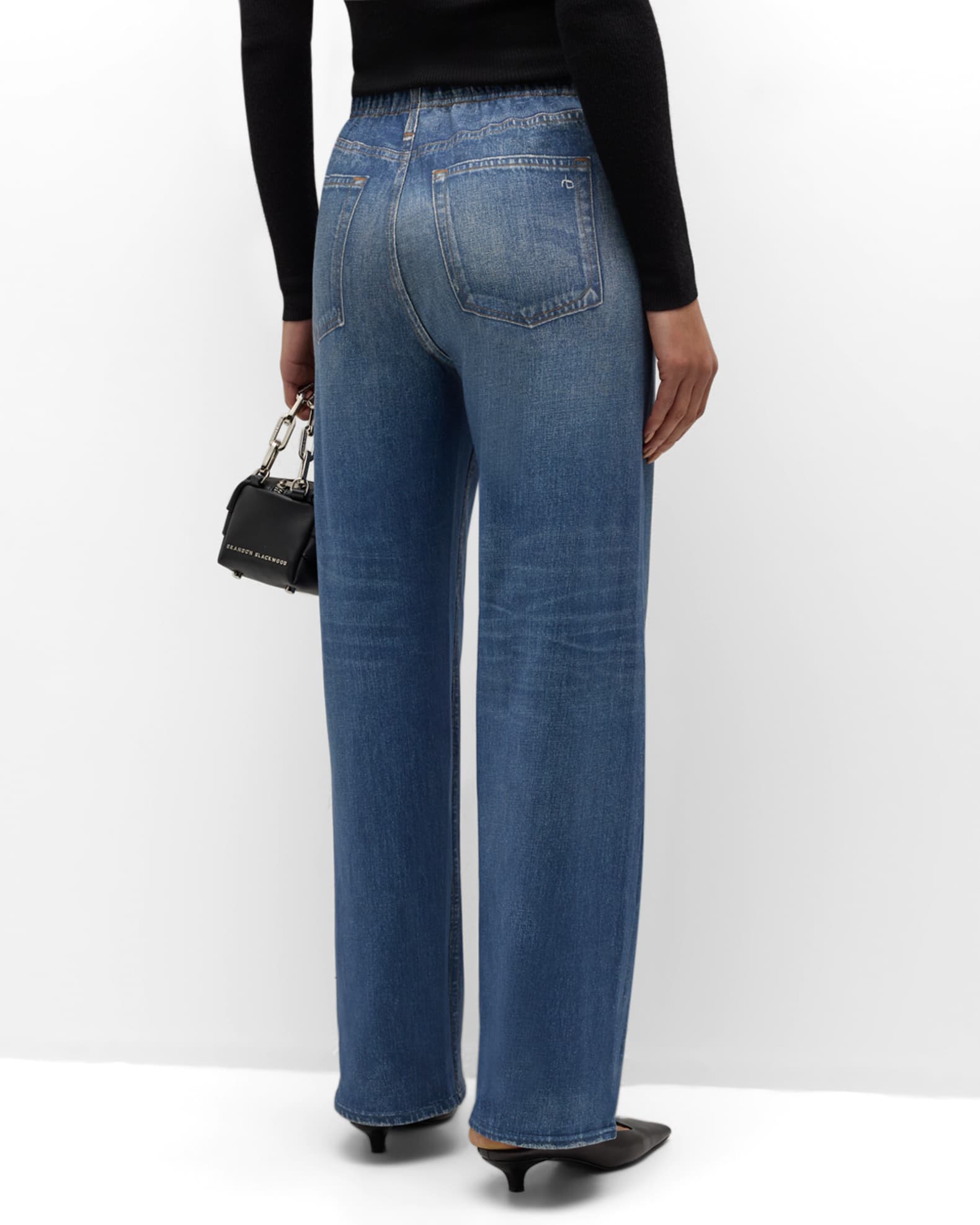 Rag & Bone Women Miramar Terry Wide Leg Pants Valentina