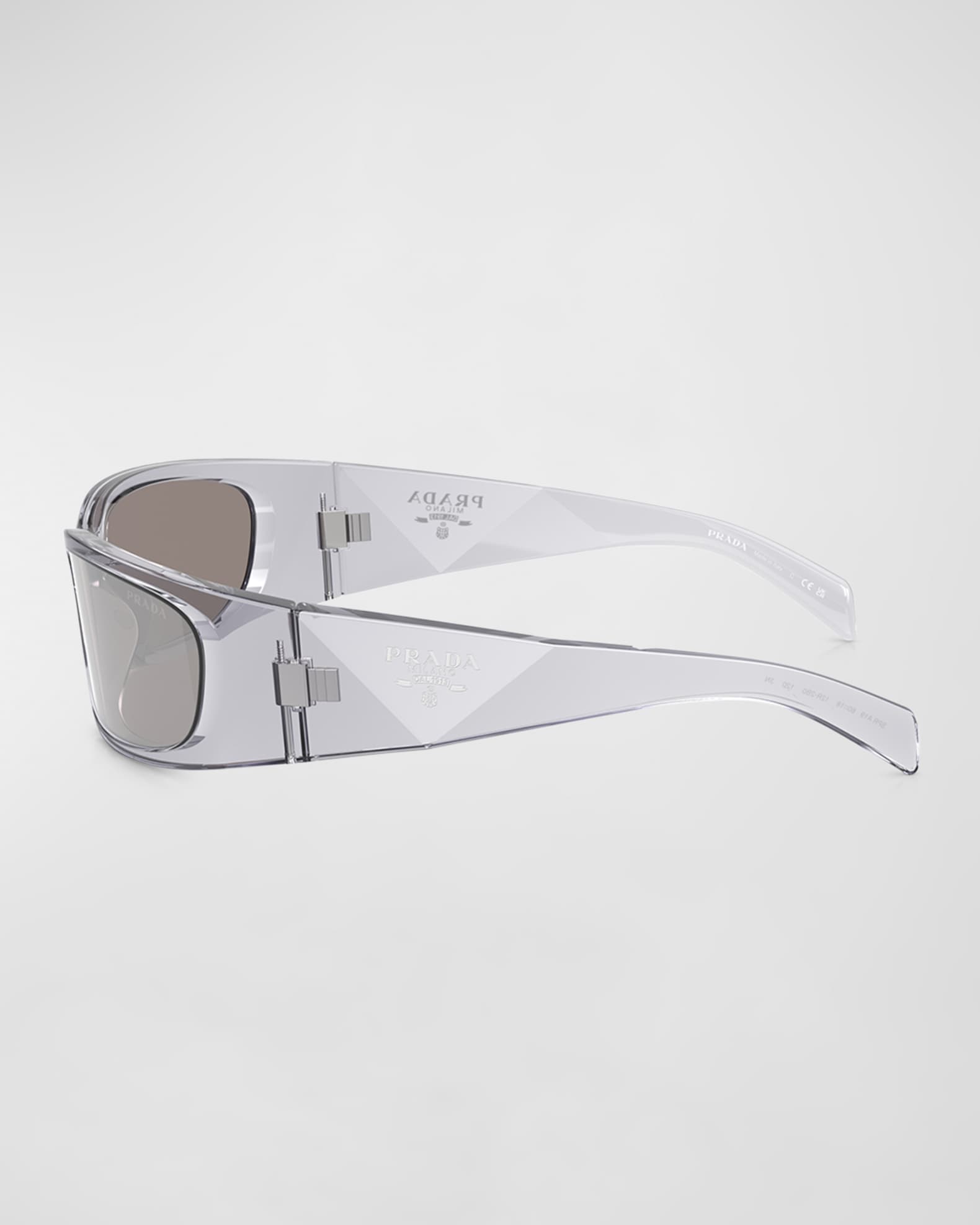 Men's Plastic Rectangle Wrap Sunglasses 1