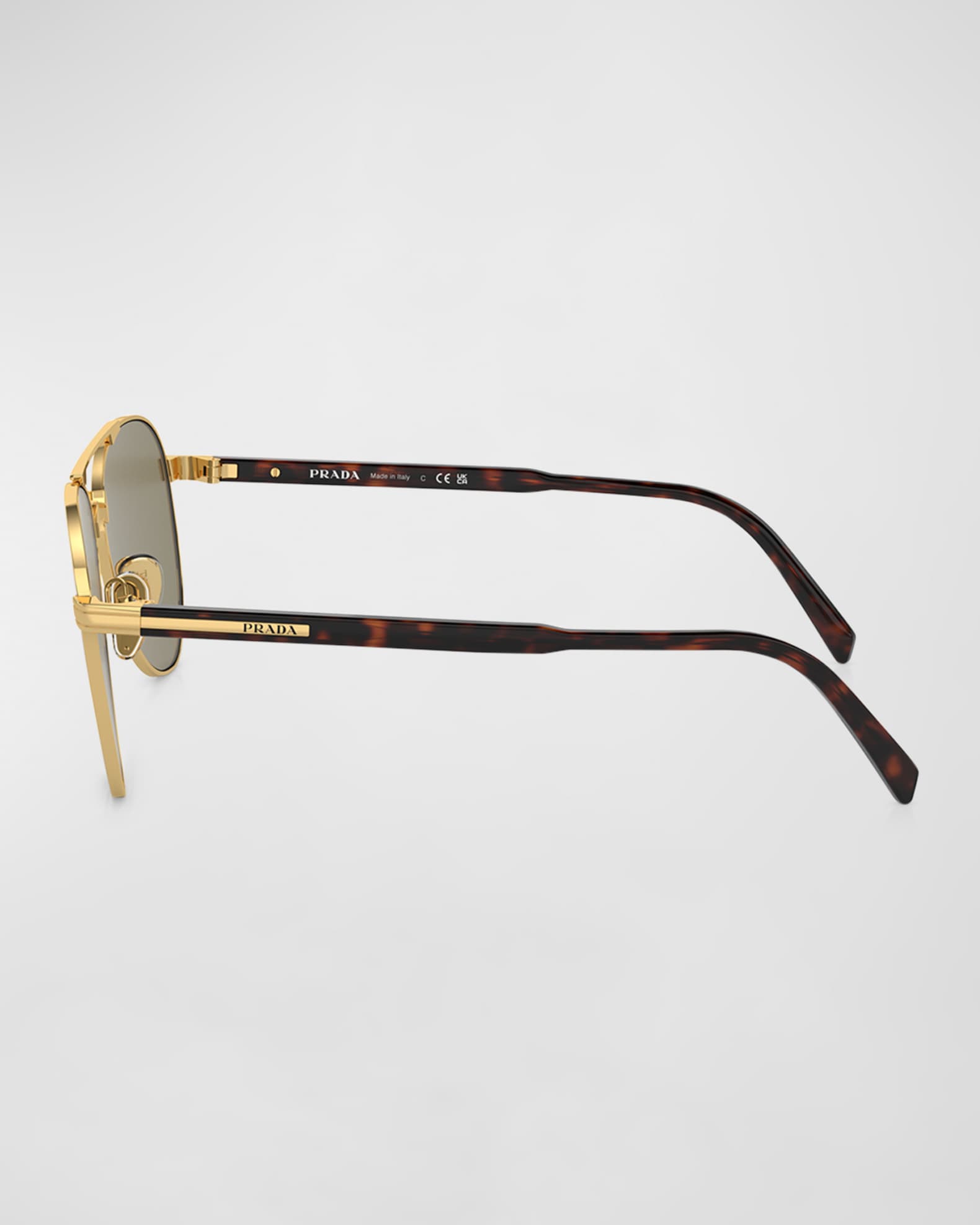 Men's Double-Bridge Steel Aviator Sunglasses 1